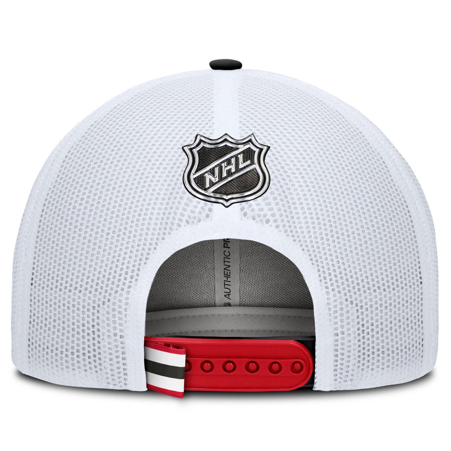 Fanatics White New Jersey Devils Authentic Pro Rink Trucker Hat - view number 4