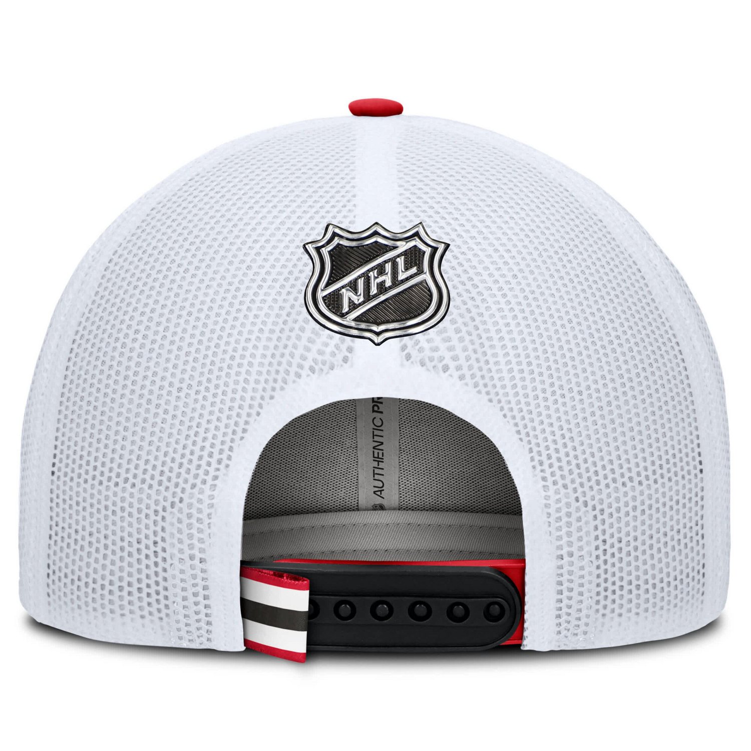 Fanatics White New Jersey Devils Authentic Pro Rink Trucker Hat - view number 4