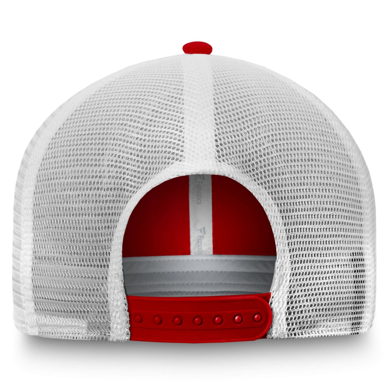 Fanatics White New Jersey Devils Core Primary Logo Trucker Adjustable Hat                                                        - view number 4