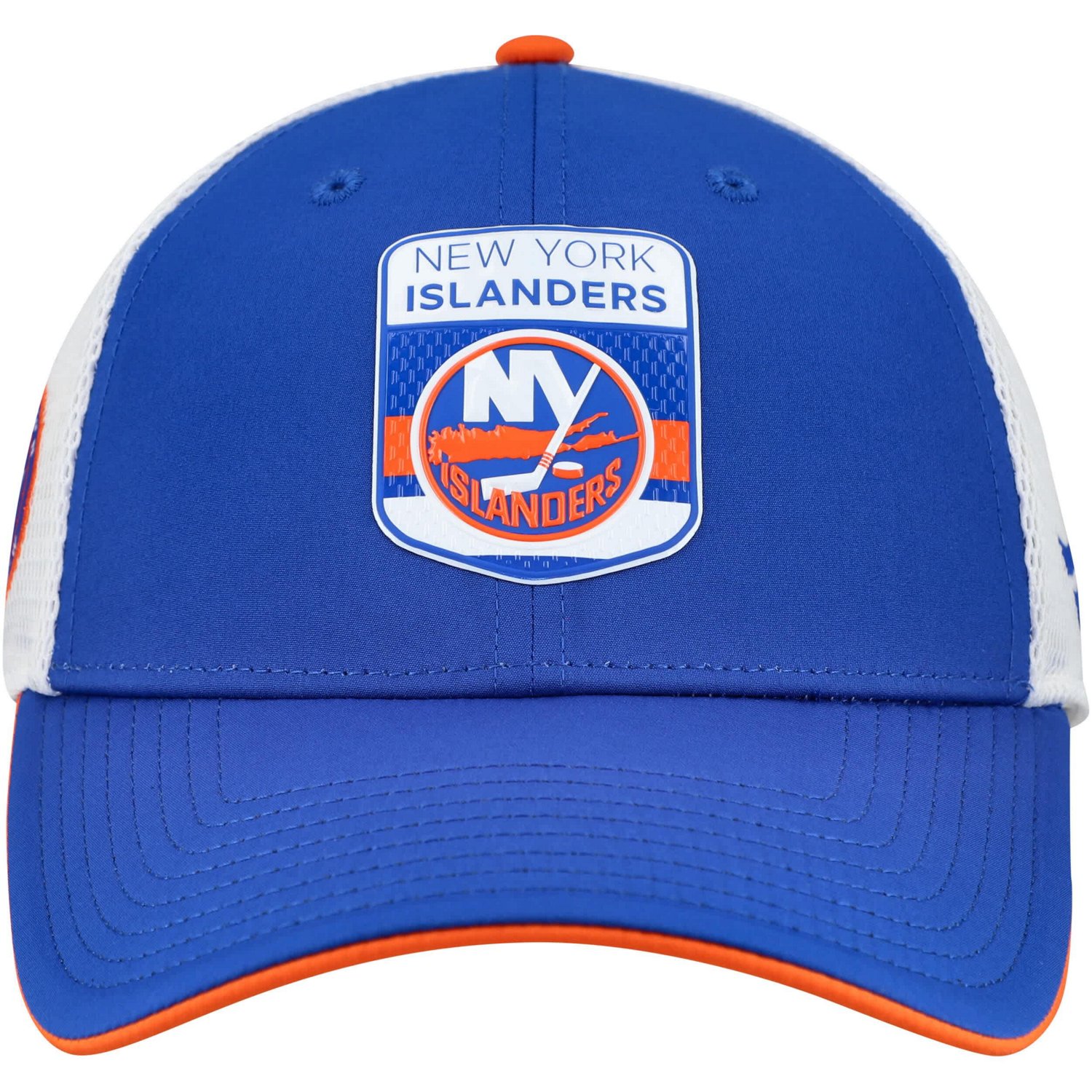 Fanatics White New York Islanders Authentic Pro Draft Podium Trucker Adjustable Hat - view number 2
