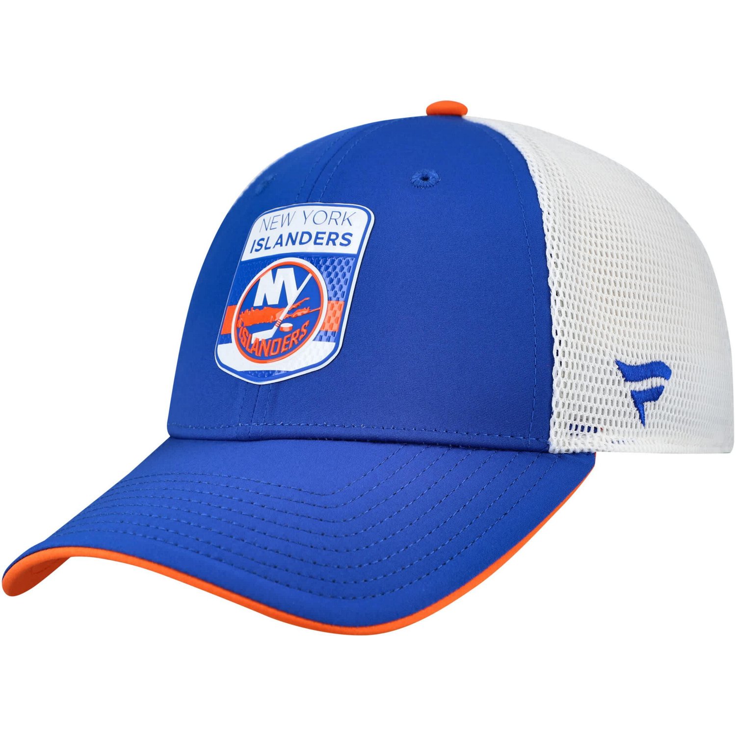 Fanatics White New York Islanders Authentic Pro Draft Podium Trucker Adjustable Hat - view number 3