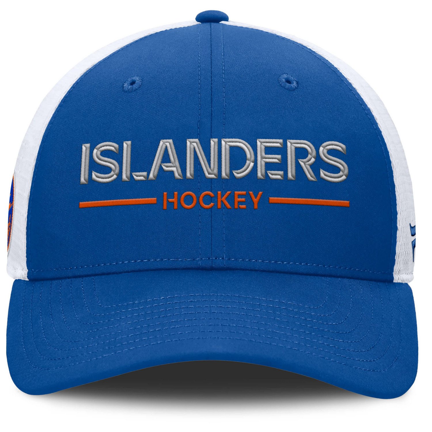 Fanatics White New York Islanders Authentic Pro Rink Lockup Adjustable Trucker Hat - view number 2