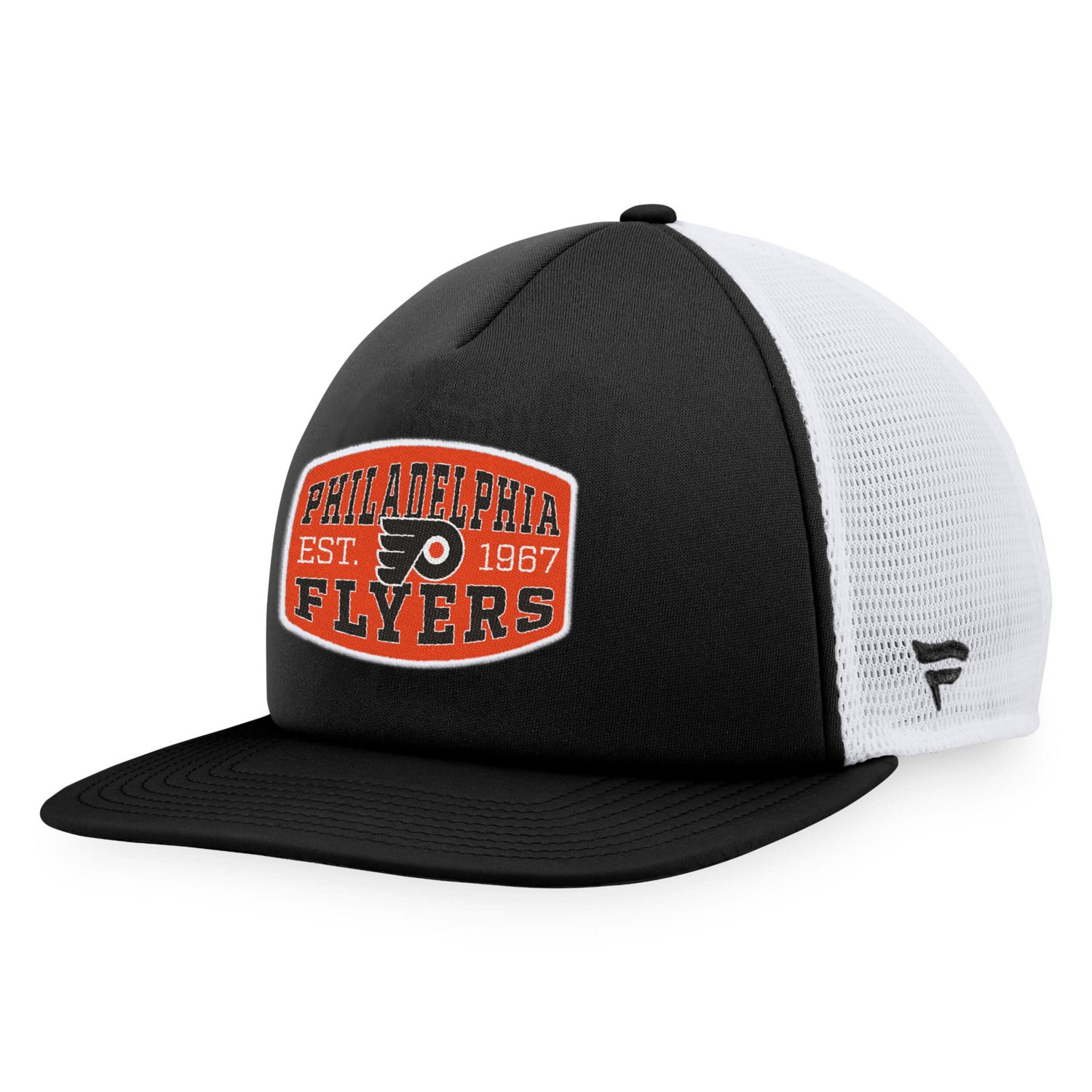 Fanatics /White Philadelphia Flyers Foam Front Patch Trucker Snapback Hat                                                        - view number 1