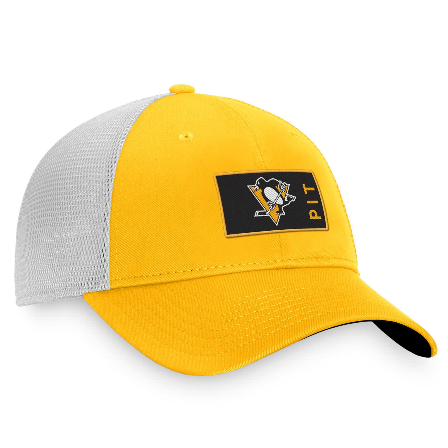 Fanatics /White Pittsburgh Penguins Authentic Pro Rink Trucker Snapback Hat