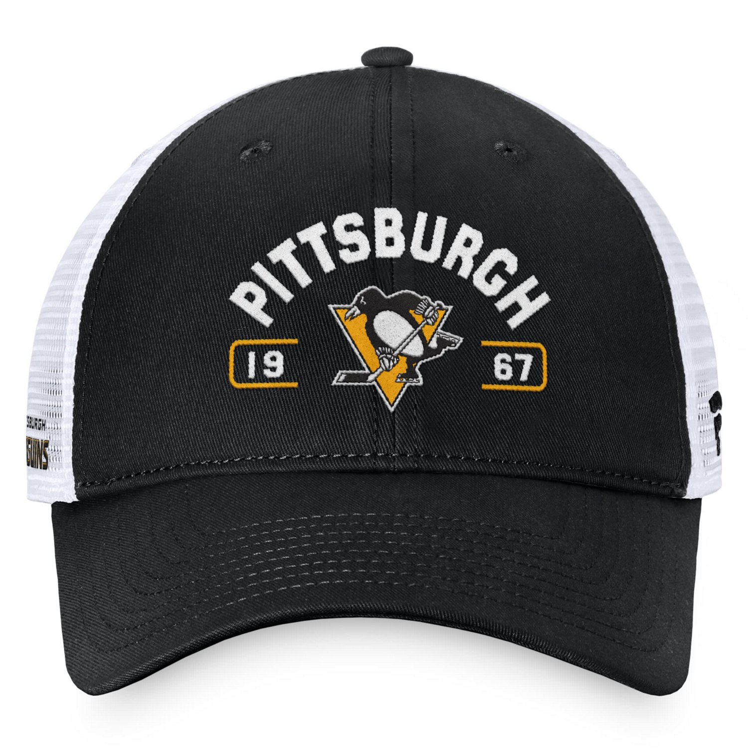 Fanatics White Pittsburgh Penguins Free Kick Trucker Adjustable Hat