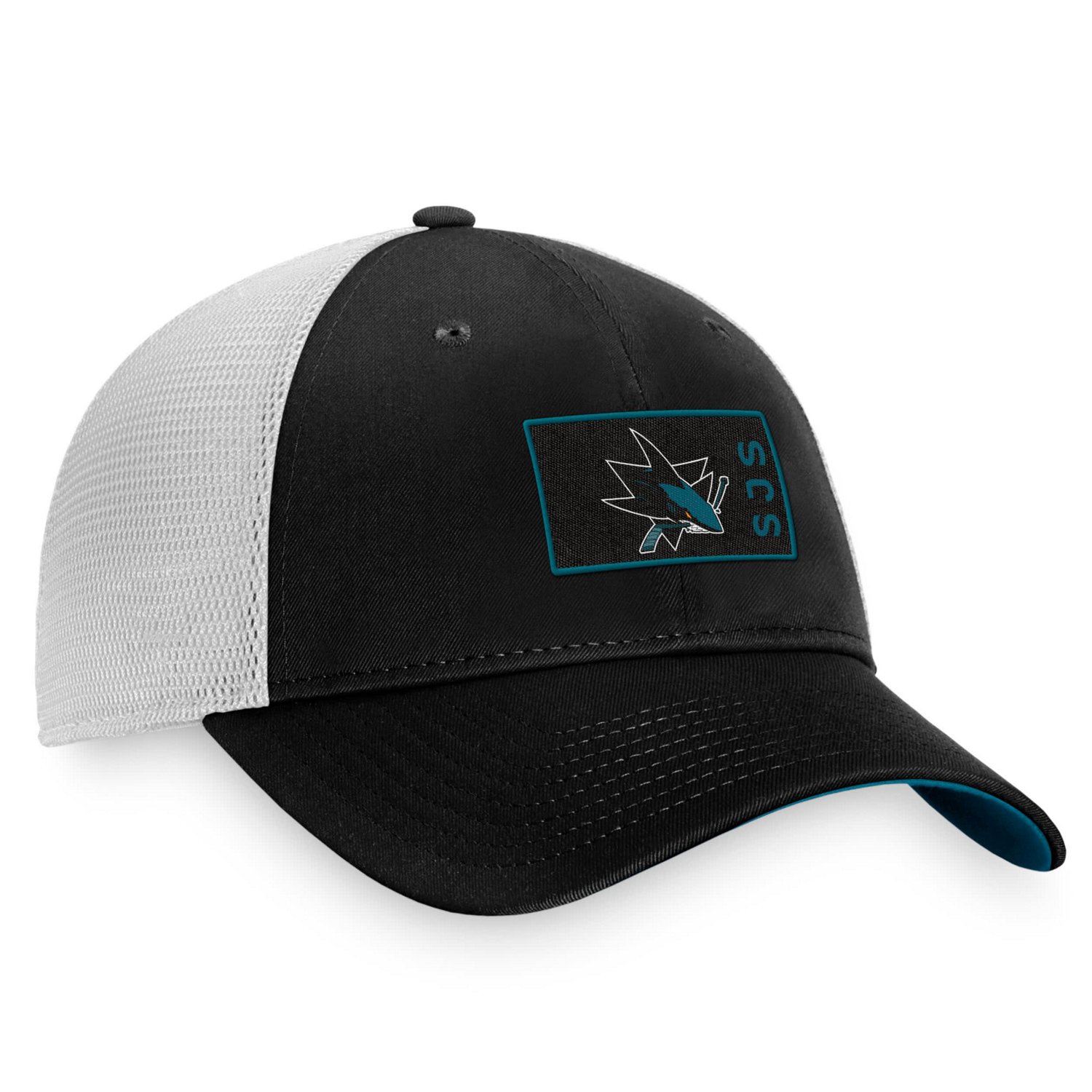 Fanatics /White San Jose Sharks Authentic Pro Trucker Snapback Hat