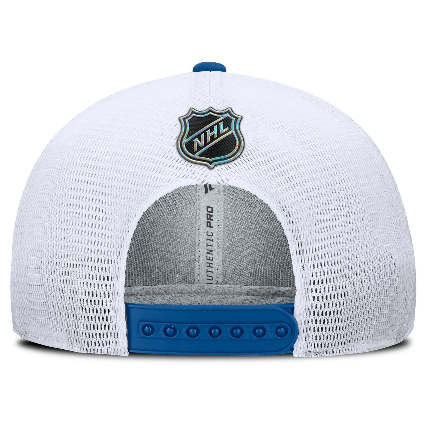 Fanatics White St Louis s Authentic Pro Rink Lockup Adjustable Trucker Hat - view number 4
