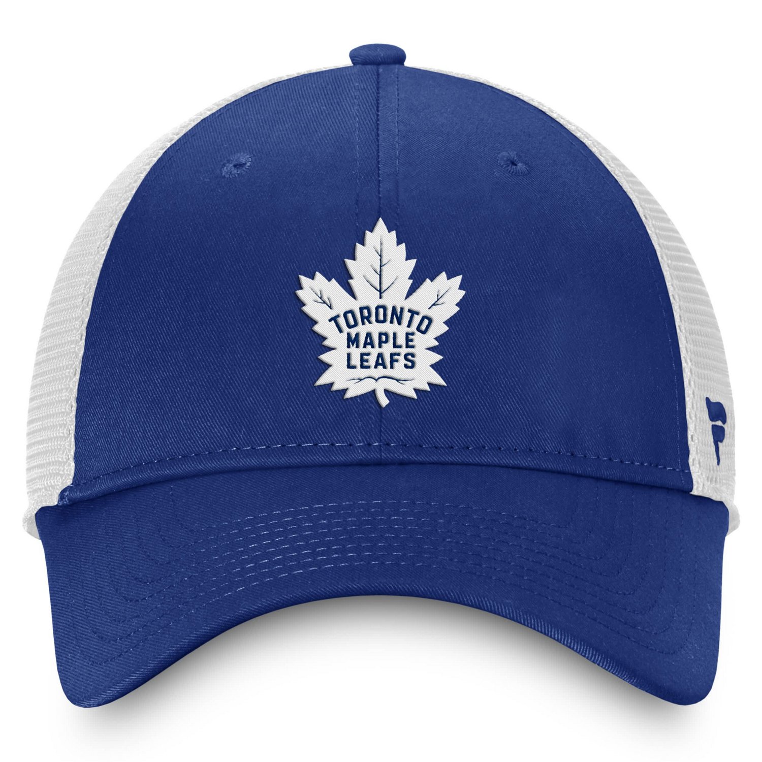 Fanatics White Toronto Maple Leafs Core Primary Logo Trucker Adjustable Hat                                                      - view number 2