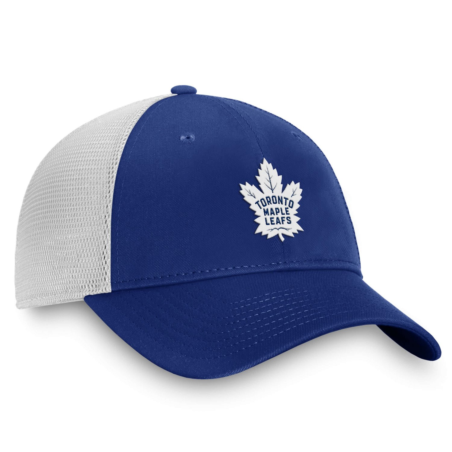 Fanatics White Toronto Maple Leafs Core Primary Logo Trucker Adjustable Hat                                                      - view number 3