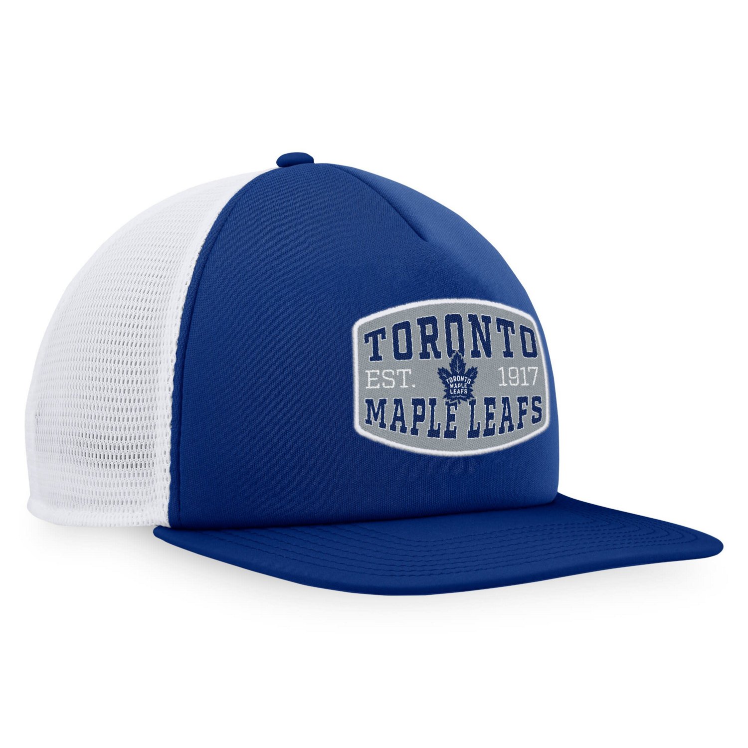 Fanatics /White Toronto Maple Leafs Foam Front Patch Trucker Snapback Hat                                                        - view number 3