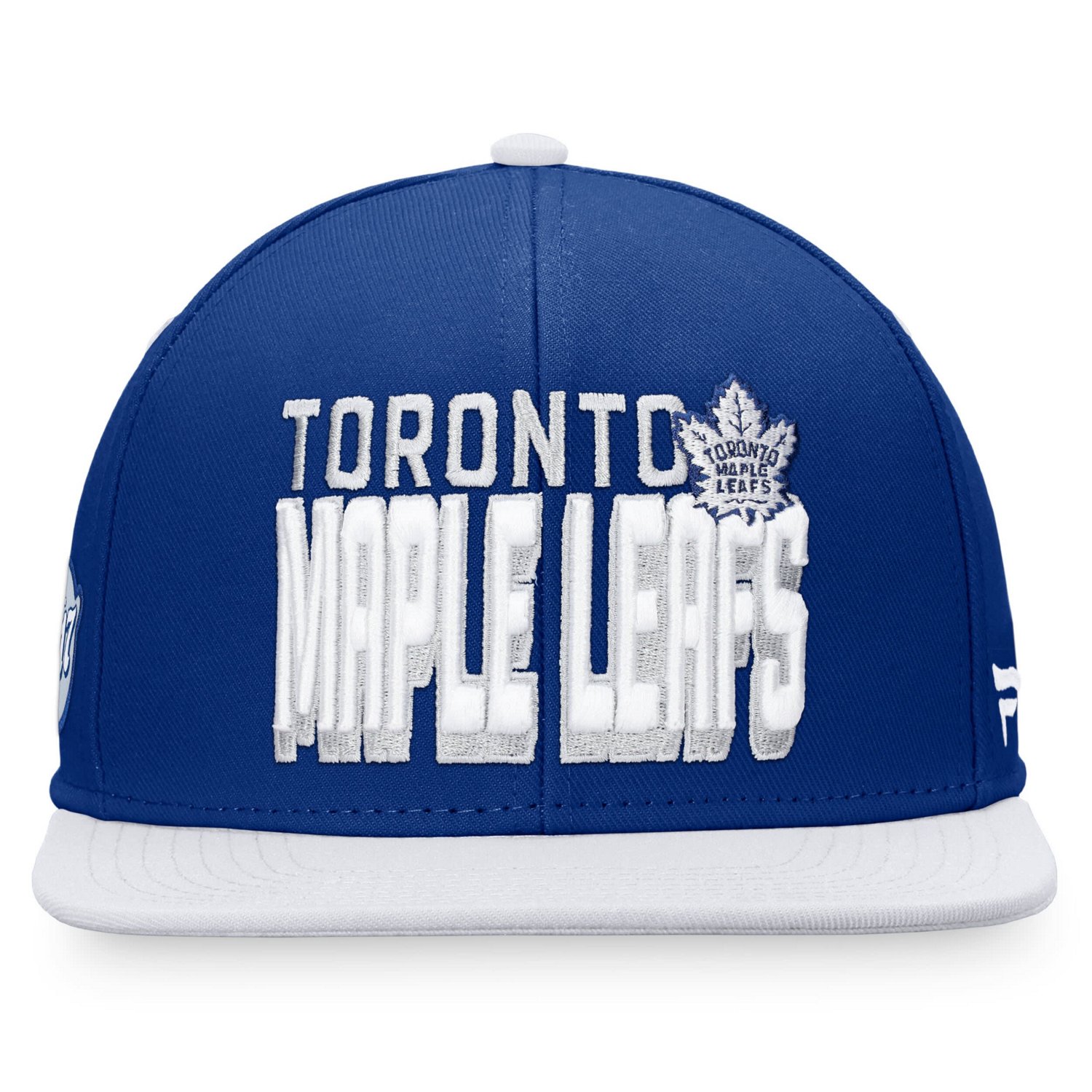 Fanatics /White Toronto Maple Leafs Heritage Retro Two-Tone Snapback Hat                                                         - view number 2