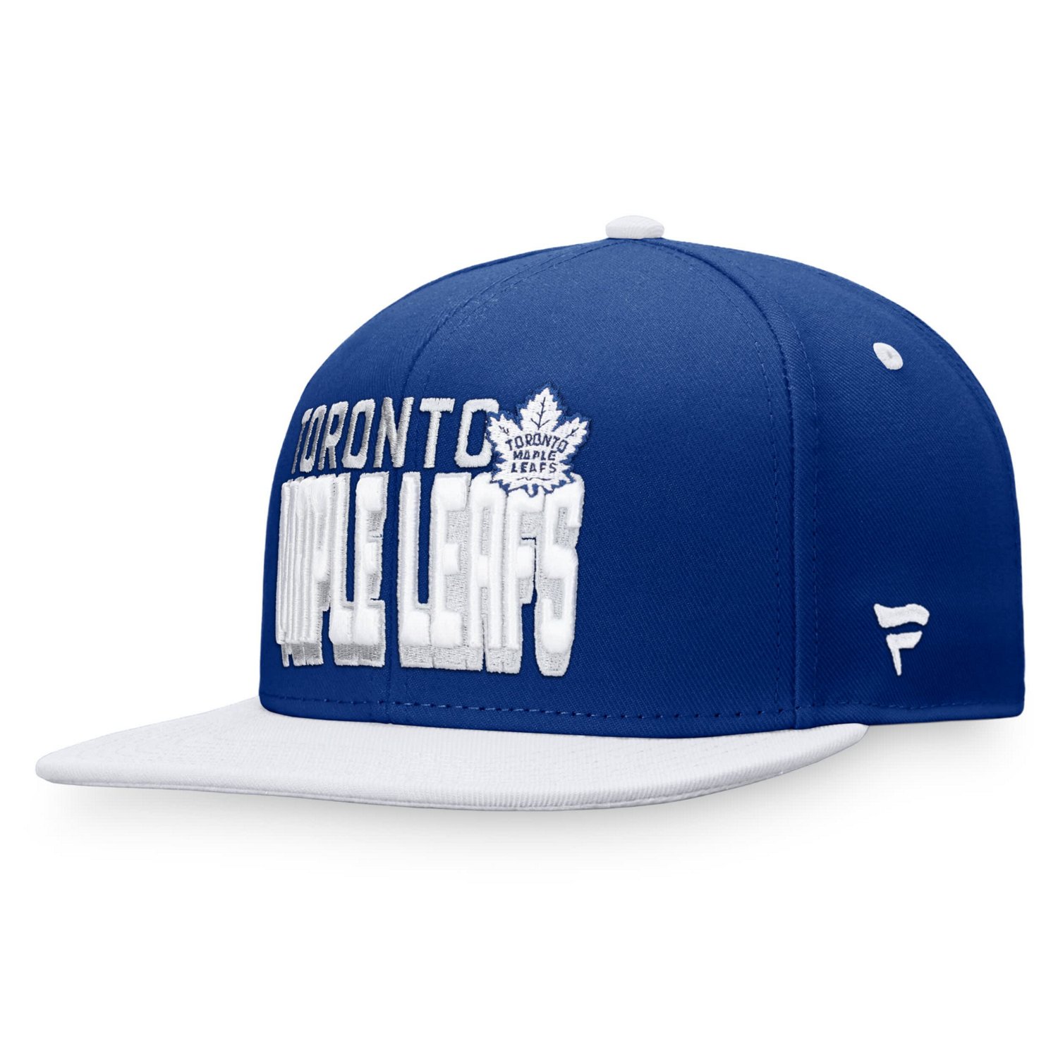 Fanatics /White Toronto Maple Leafs Heritage Retro Two-Tone Snapback Hat                                                         - view number 3