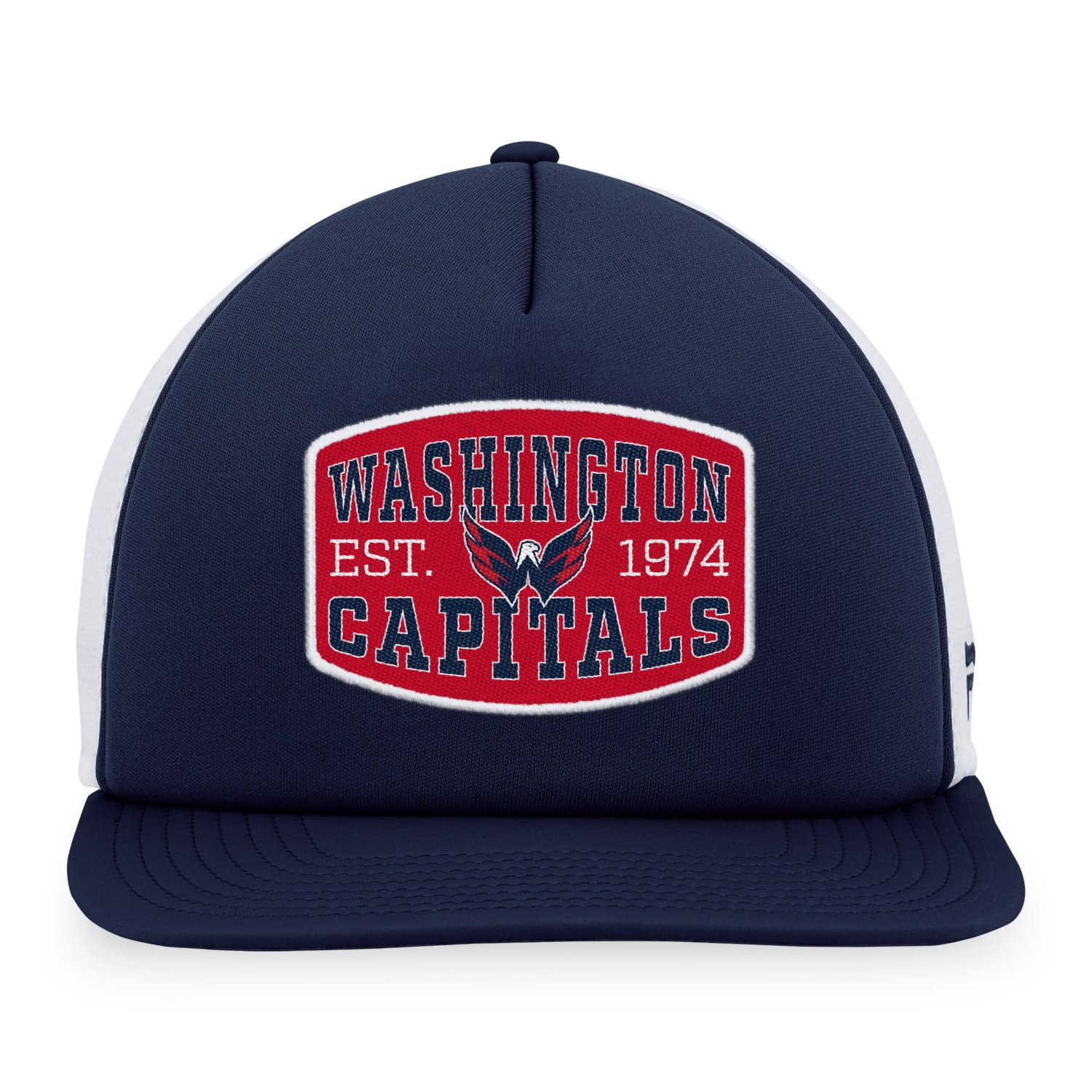 Fanatics /White Washington Capitals Foam Front Patch Trucker Snapback Hat                                                        - view number 2