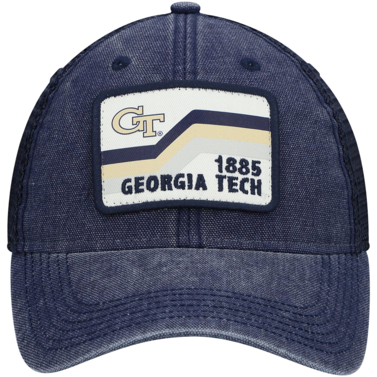 Georgia Tech Yellow Jackets Sun  Bars Dashboard Trucker Snapback Hat - view number 2