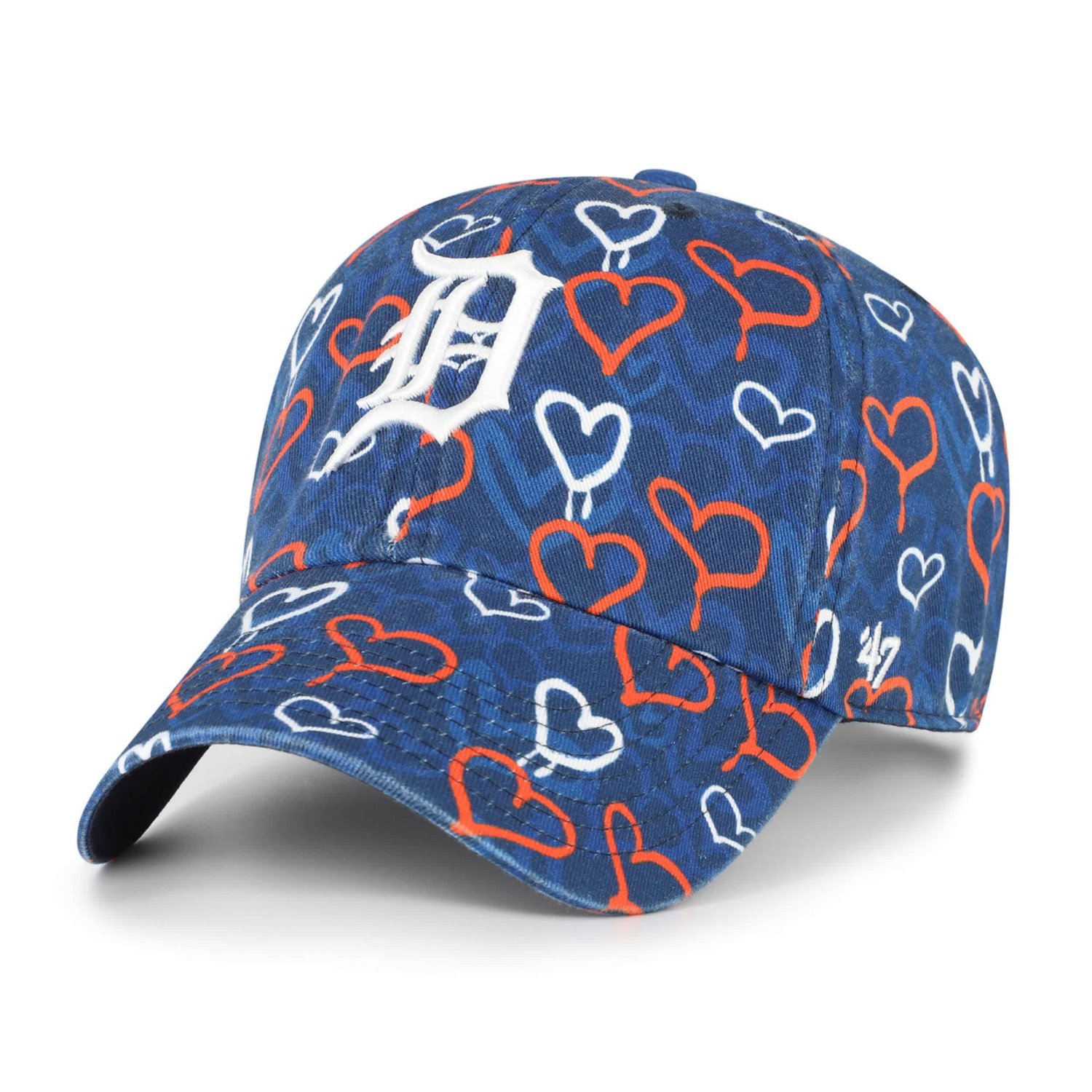 Girls Youth '47 Detroit Tigers Mural Clean Up Adjustable Hat