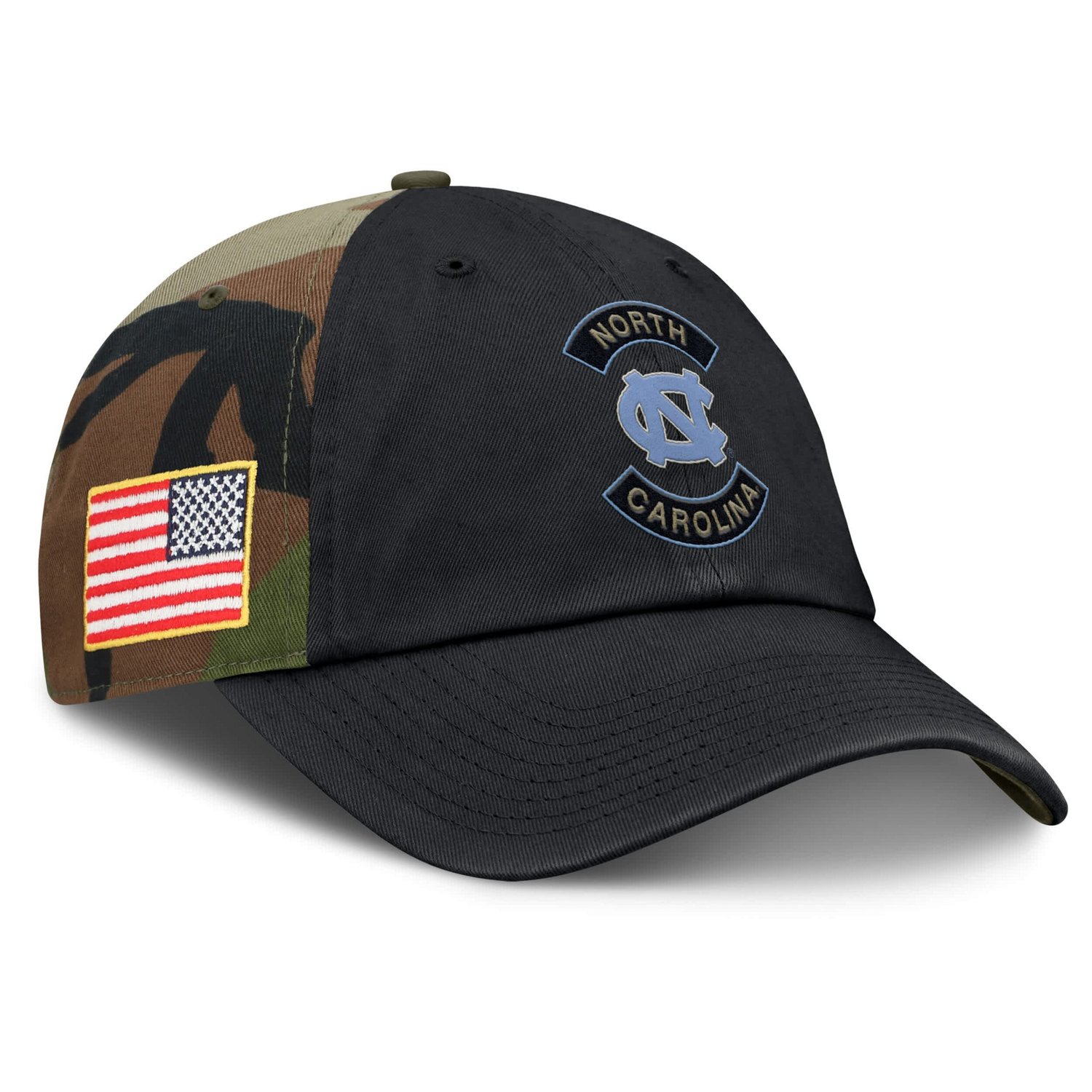 Jordan Brand Camo North Carolina Tar Heels 2025 Military Appreciation Club Adjustable Hat - view number 3