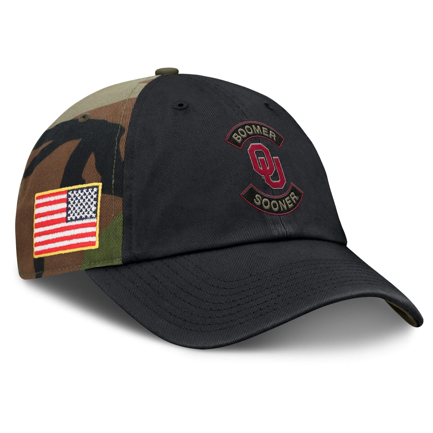 Jordan Brand Camo Oklahoma Sooners 2025 Military Appreciation Club Adjustable Hat - view number 3