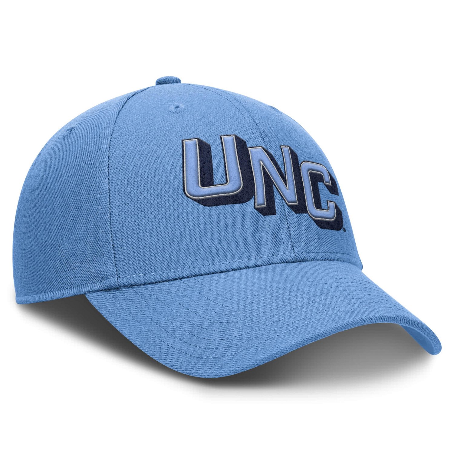 Jordan Brand Carolina North Carolina Tar Heels Slanted Primetime Rise Performance Adjustable Hat - view number 3