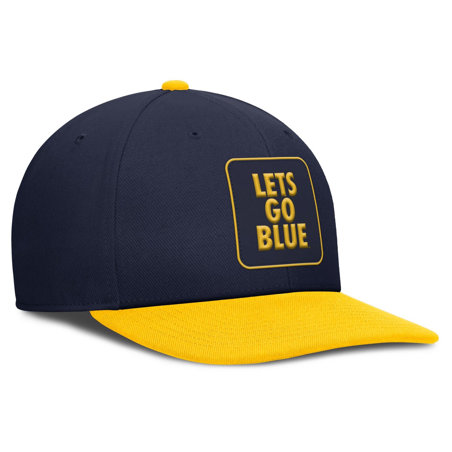 Jordan Brand Maize Michigan Wolverines 2025 Sideline Campus Pro Local Snapback Hat - view number 3