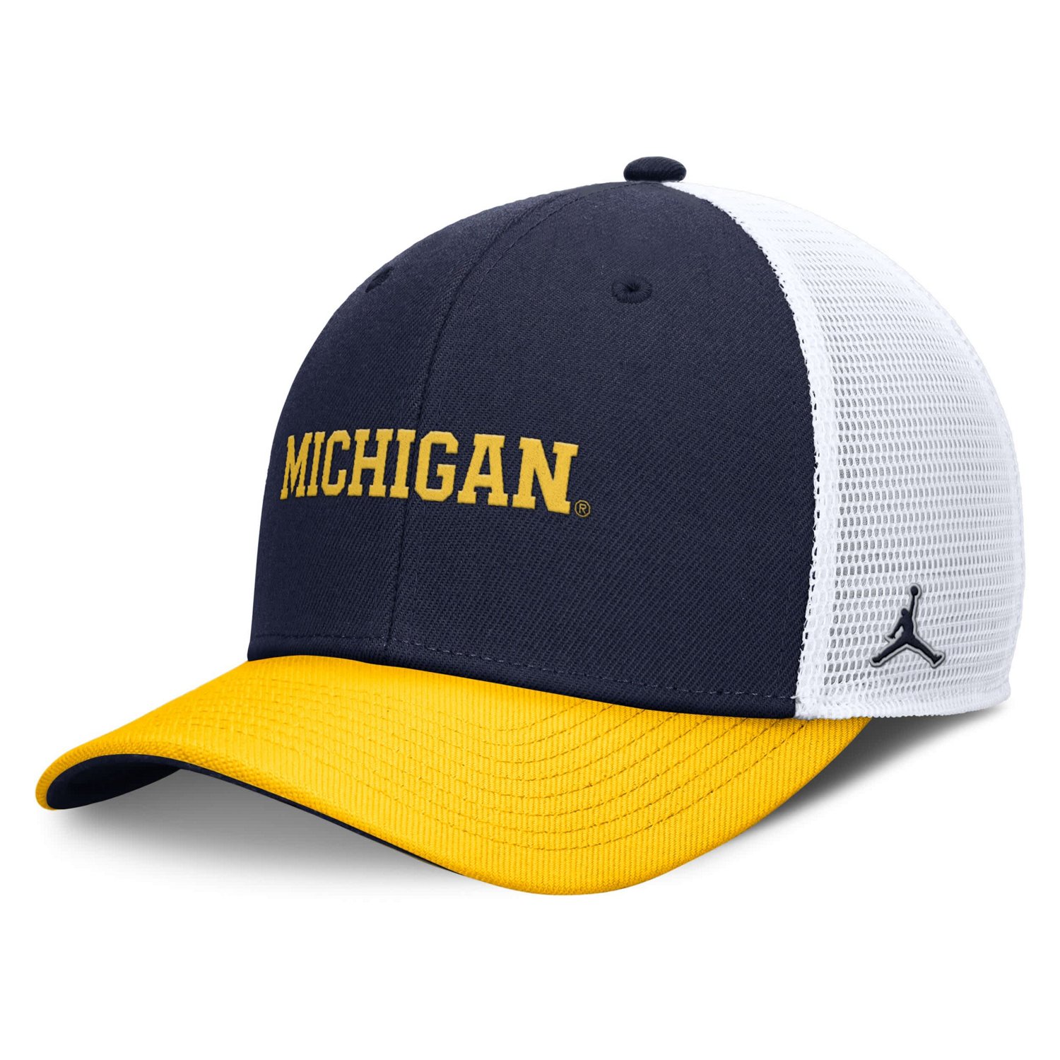Jordan Brand Maize Michigan Wolverines Rise Adjustable Trucker Hat
