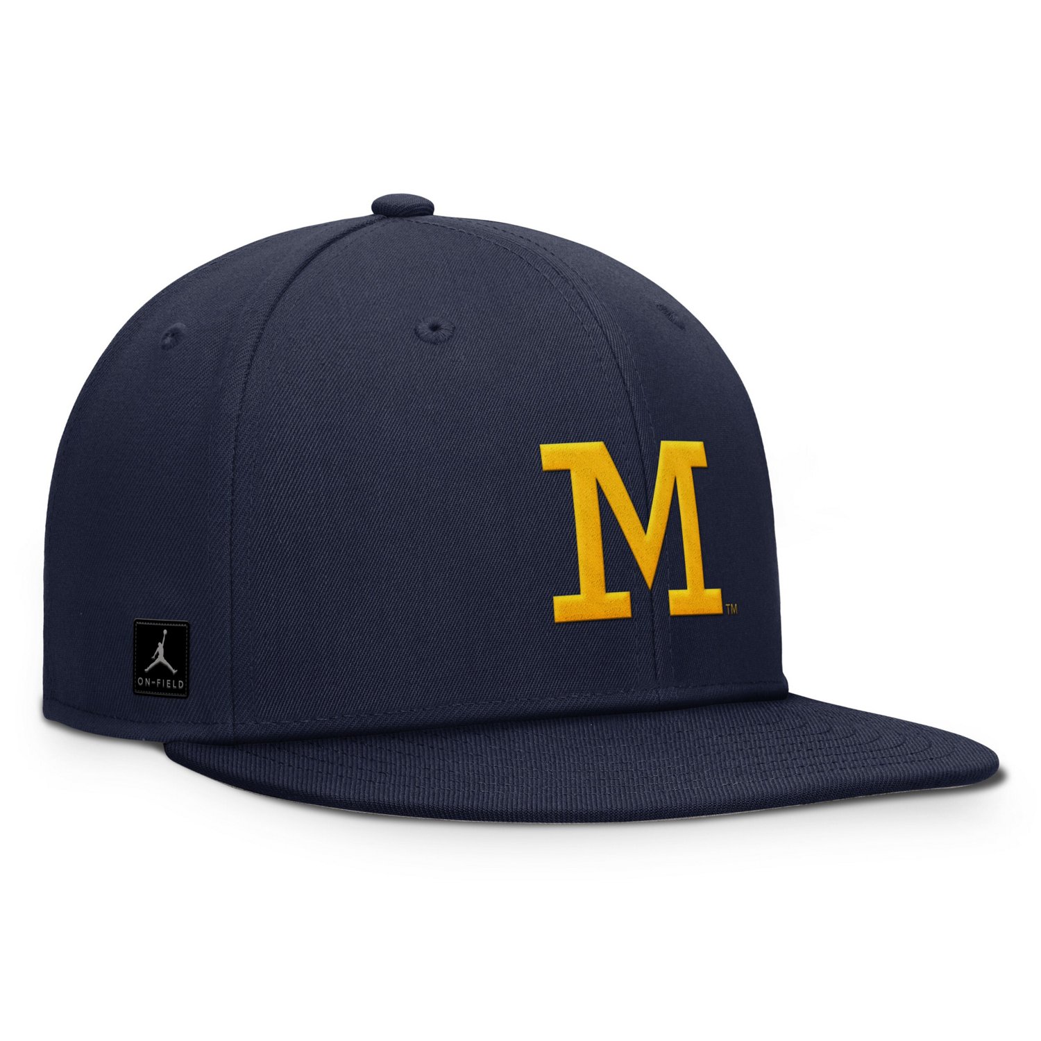 Jordan Brand Michigan Wolverines 2024 Sideline Coaches Fitted Hat                                                                - view number 3