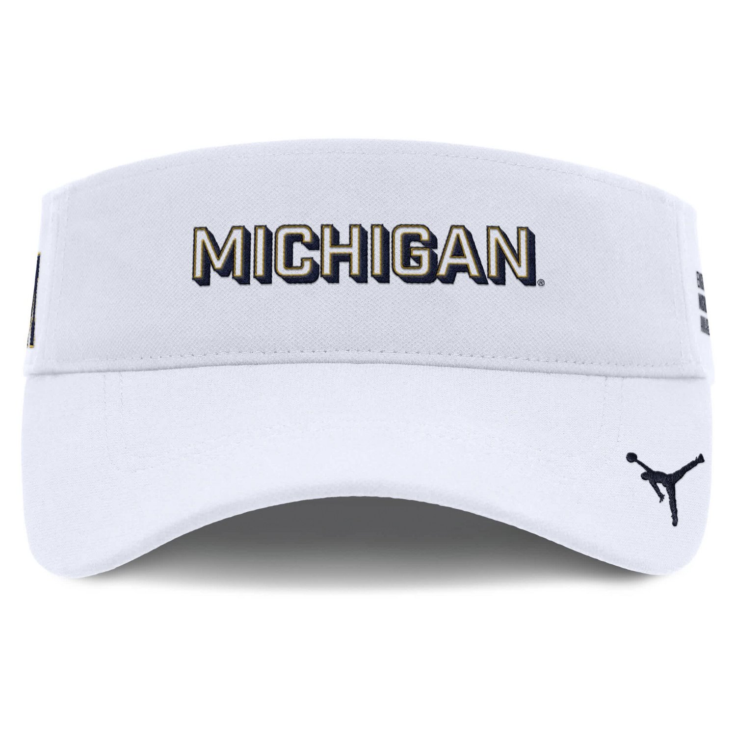 Jordan Brand Michigan Wolverines 2025 On-Field Gameday Performance Ace Adjustable Visor - view number 2