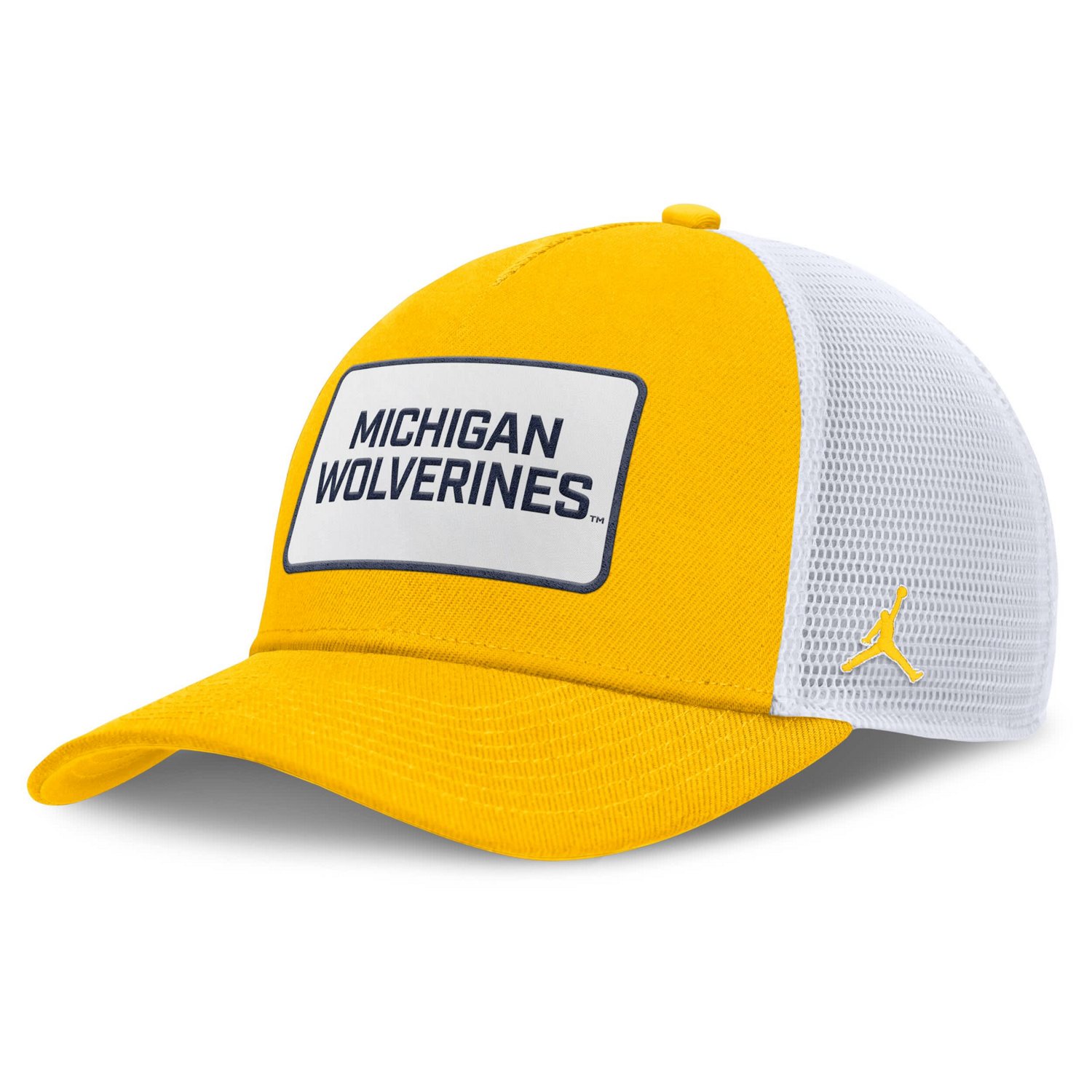 Jordan Brand Michigan Wolverines 2025 On-Field Rise Patch Trucker Adjustable Hat