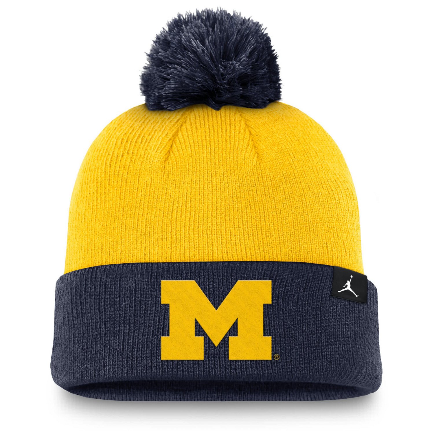 Jordan Brand Michigan Wolverines Peak Cuffed Knit Hat with