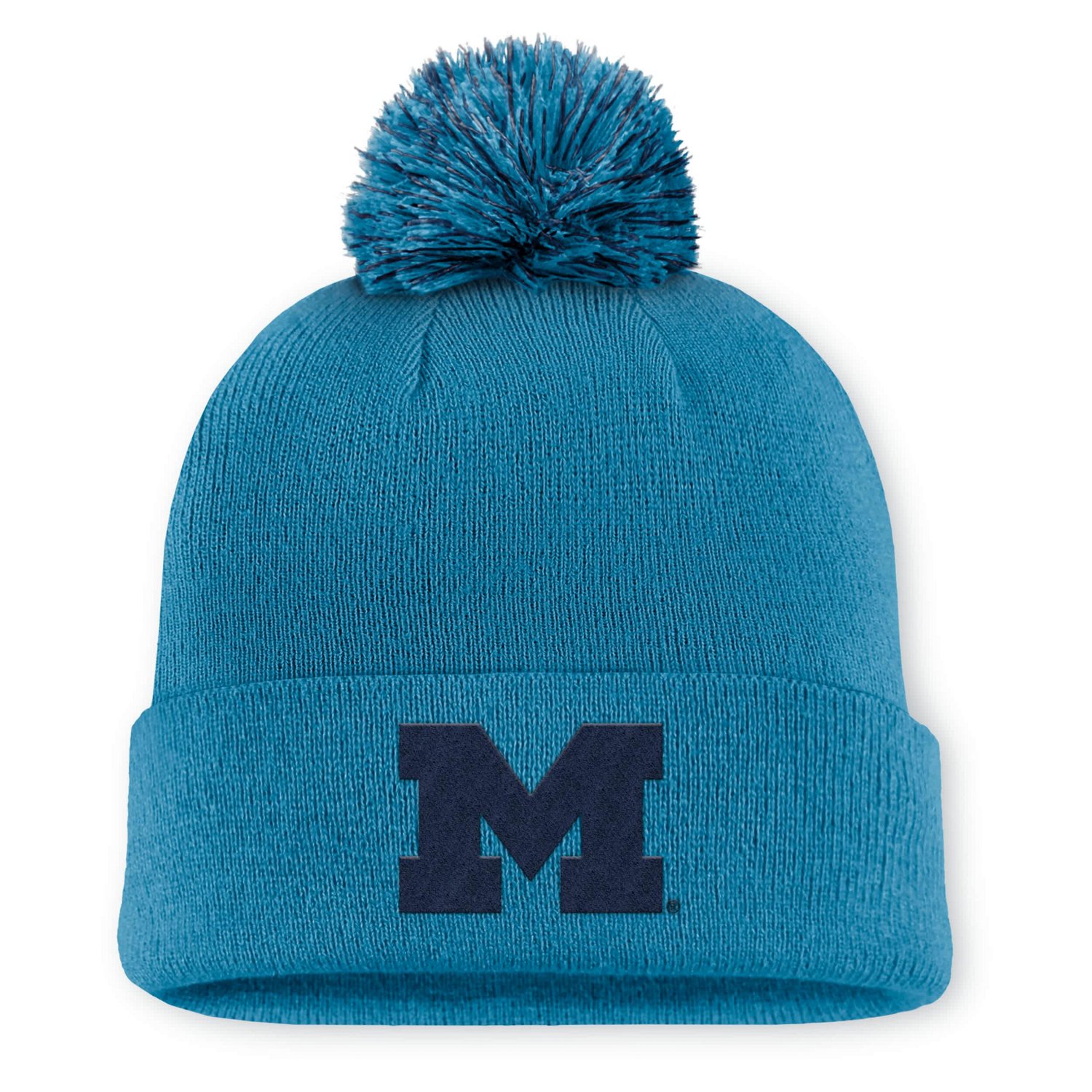 Jordan Brand Michigan Wolverines Primetime Peak Campus Cuffed Knit Hat with Pom