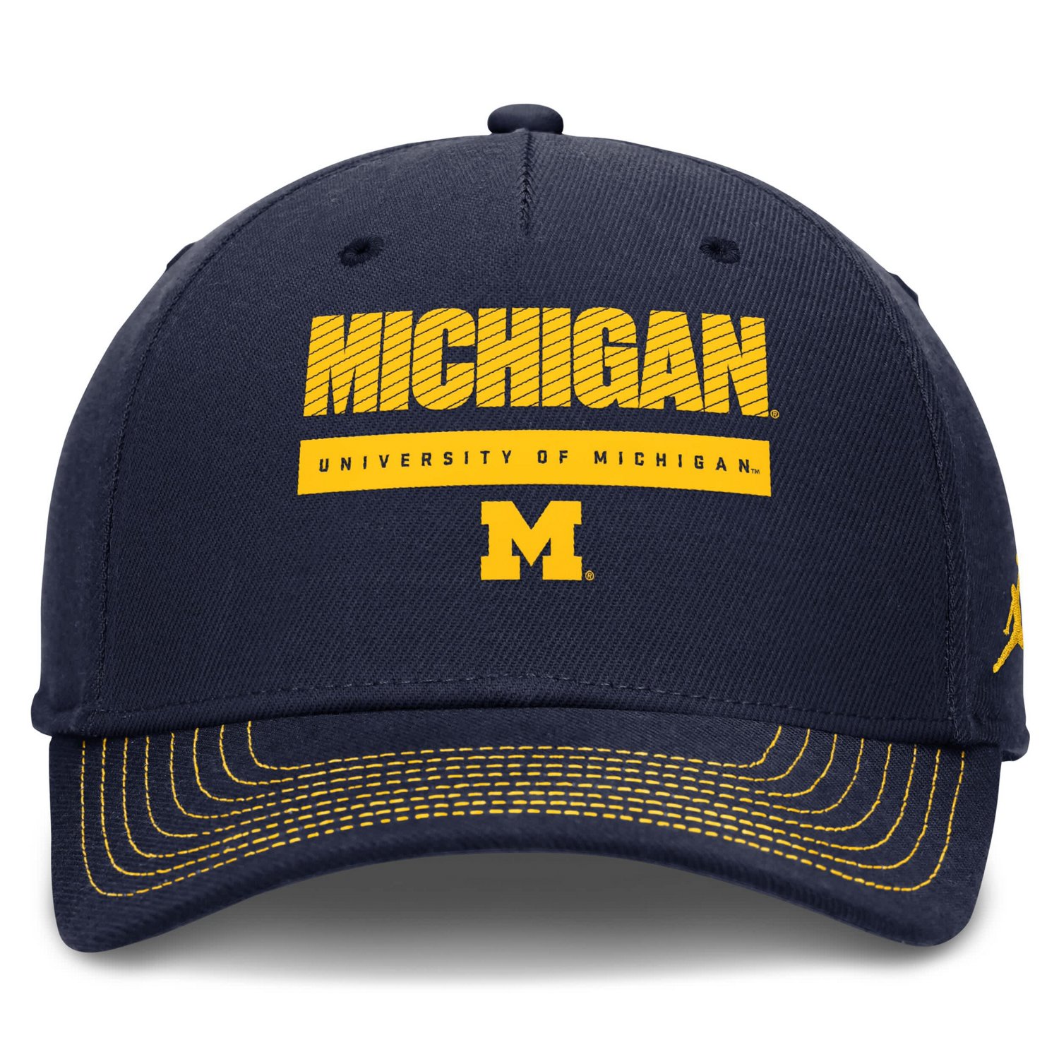 Jordan Brand Michigan Wolverines Rise Adjustable Hat - view number 2