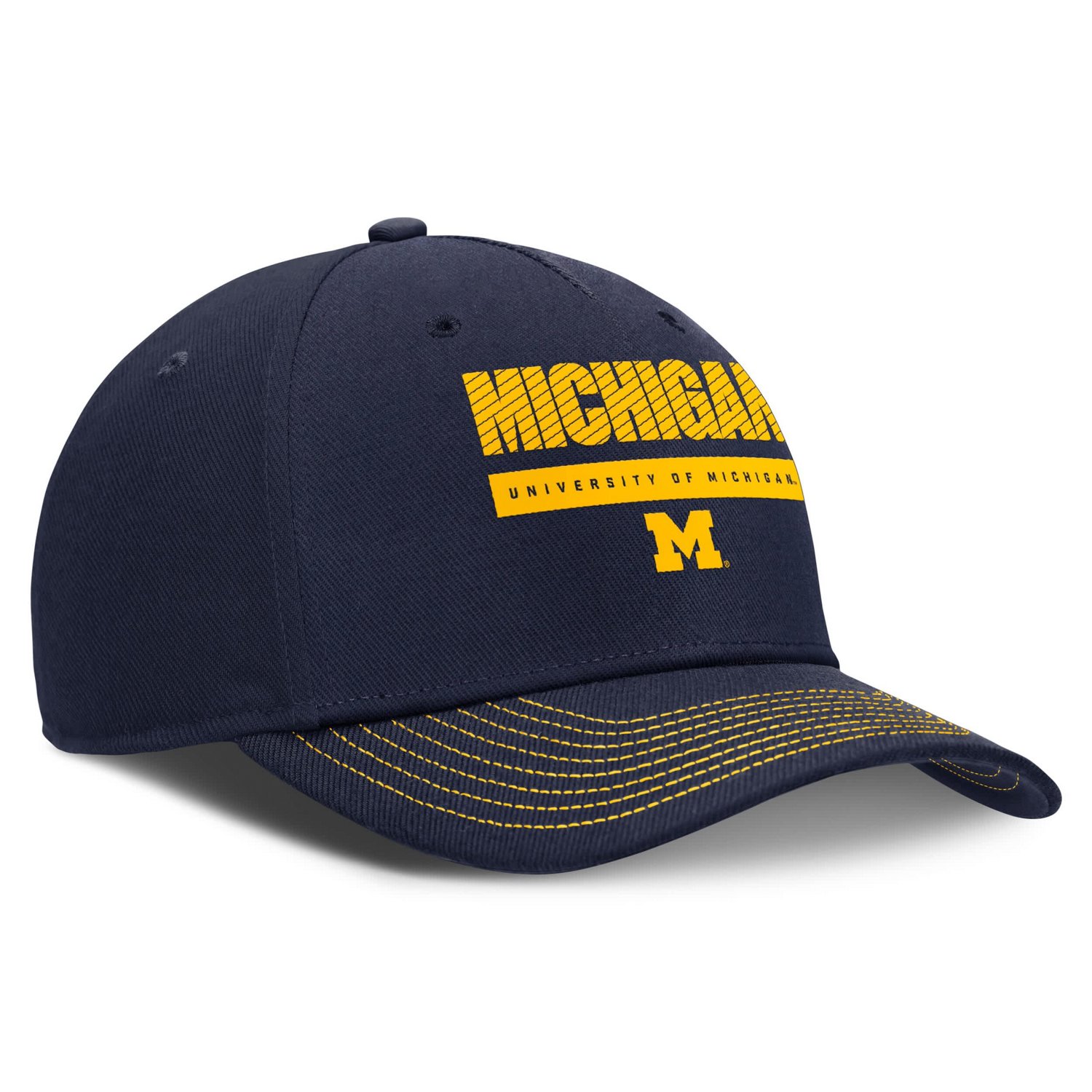Jordan Brand Michigan Wolverines Rise Adjustable Hat - view number 3