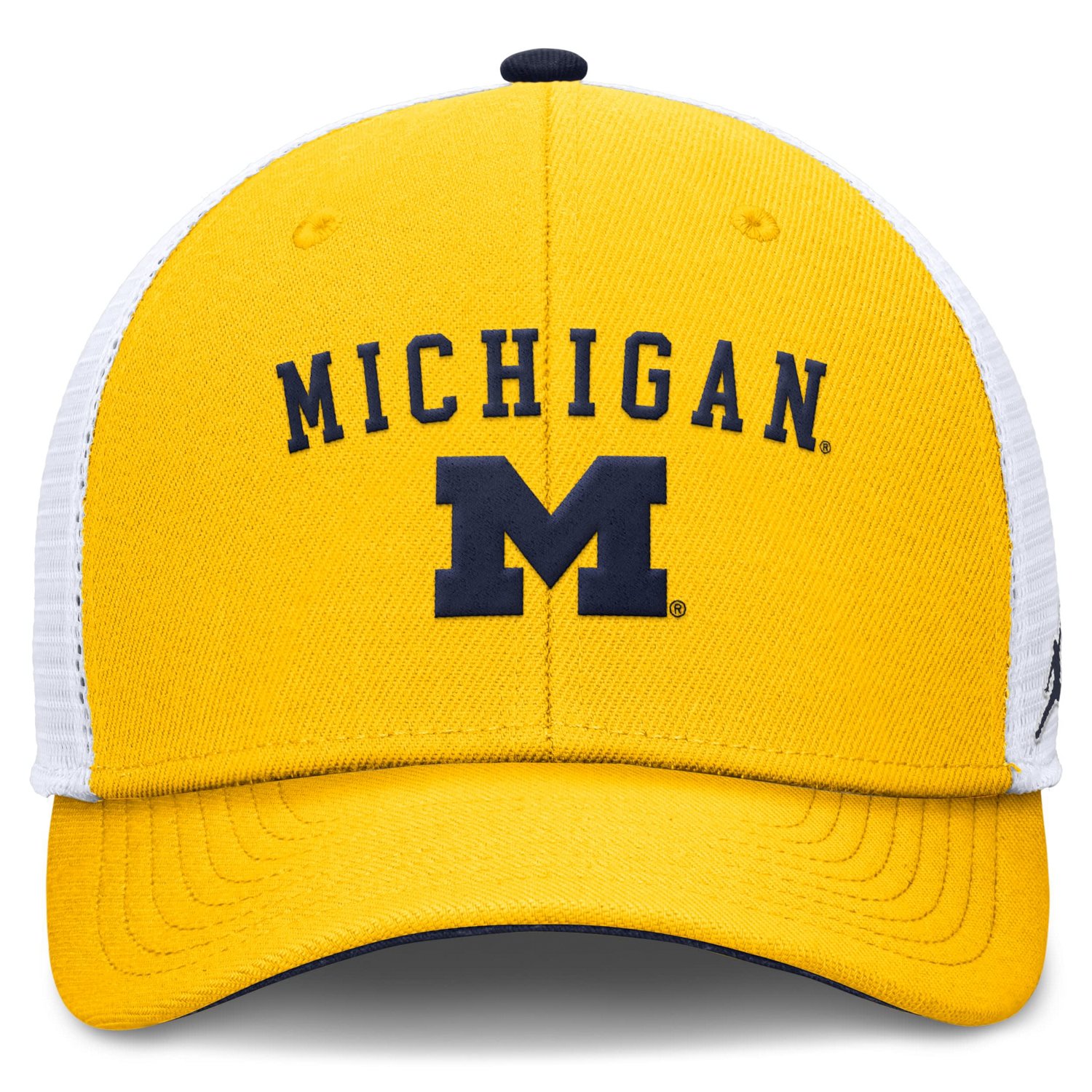 Jordan Brand Michigan Wolverines Rise Adjustable Trucker Hat - view number 2