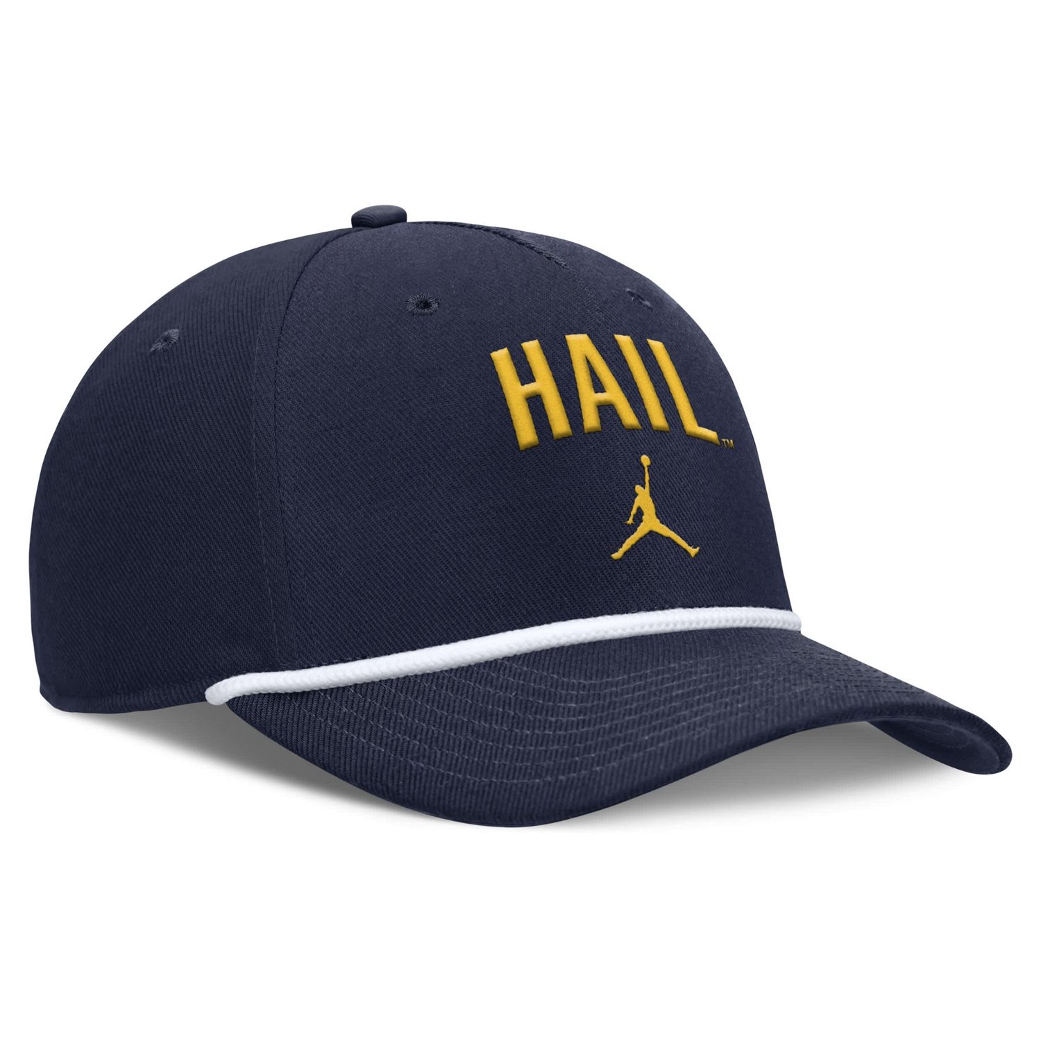 Jordan Brand Michigan Wolverines Rise Campus Adjustable Hat - view number 3
