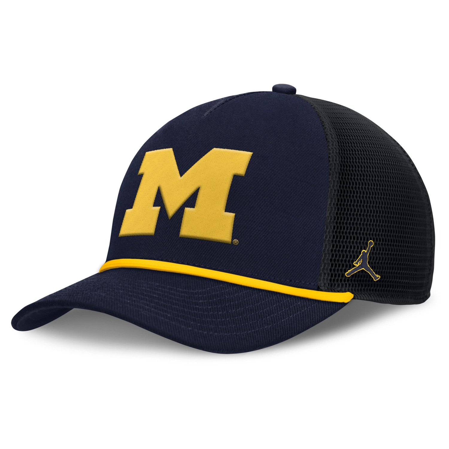 Jordan Brand Michigan Wolverines Rise Primetime Trucker Adjustable Hat - view number 1