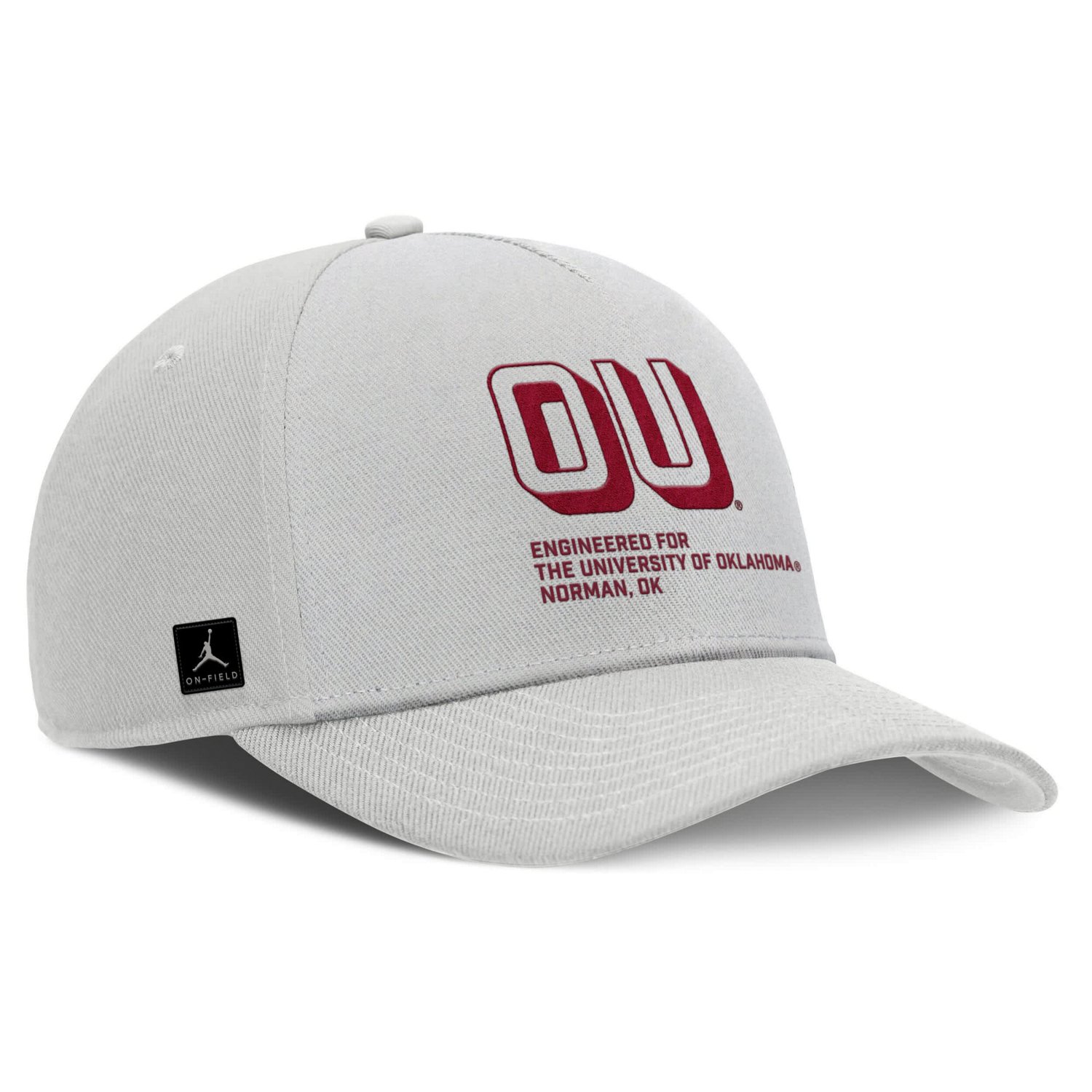 Jordan Brand Oklahoma Sooners 2025 Sideline Dust Pinched Rise Adjustable Hat - view number 3