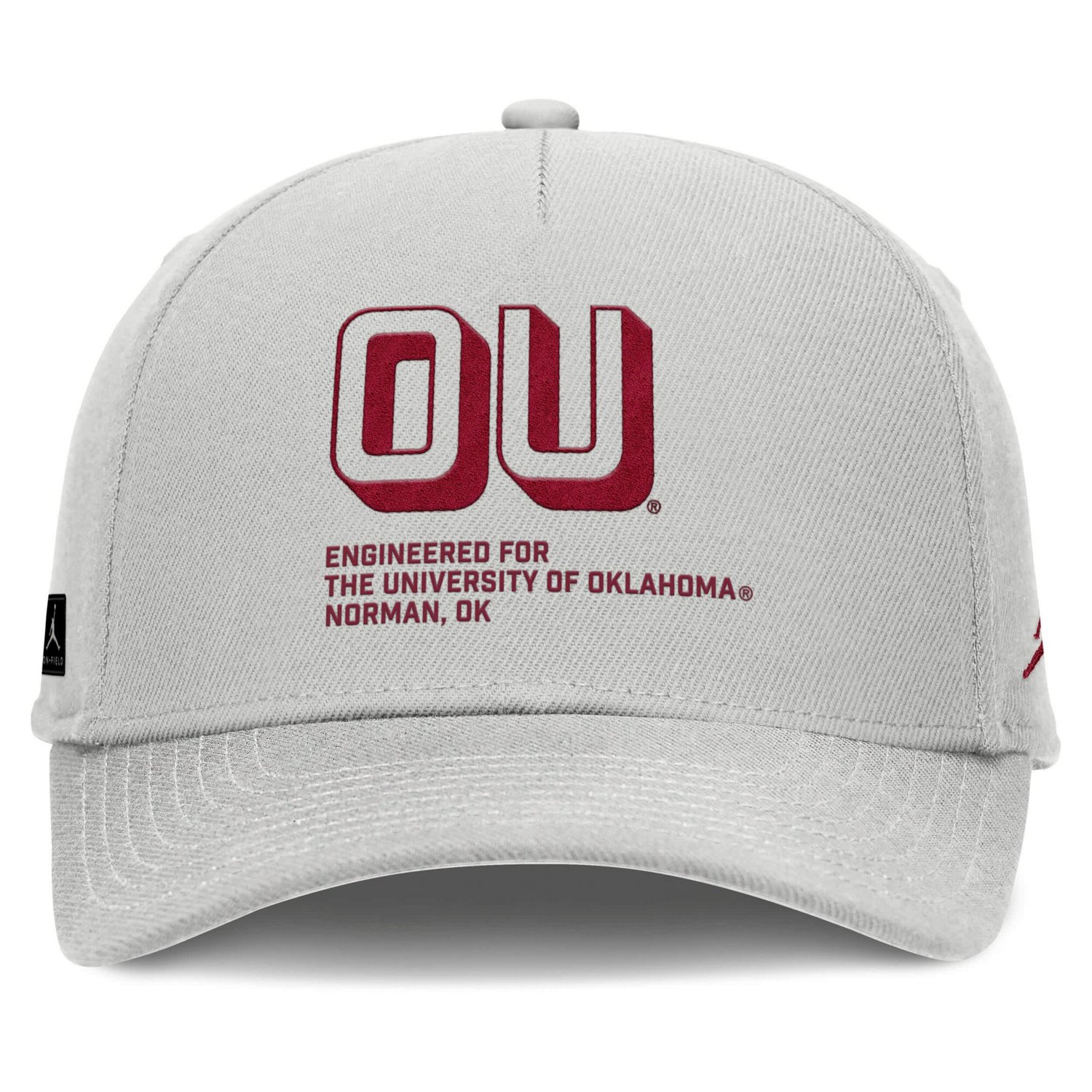 Jordan Brand Oklahoma Sooners 2025 Sideline Dust Pinched Rise Adjustable Hat - view number 2