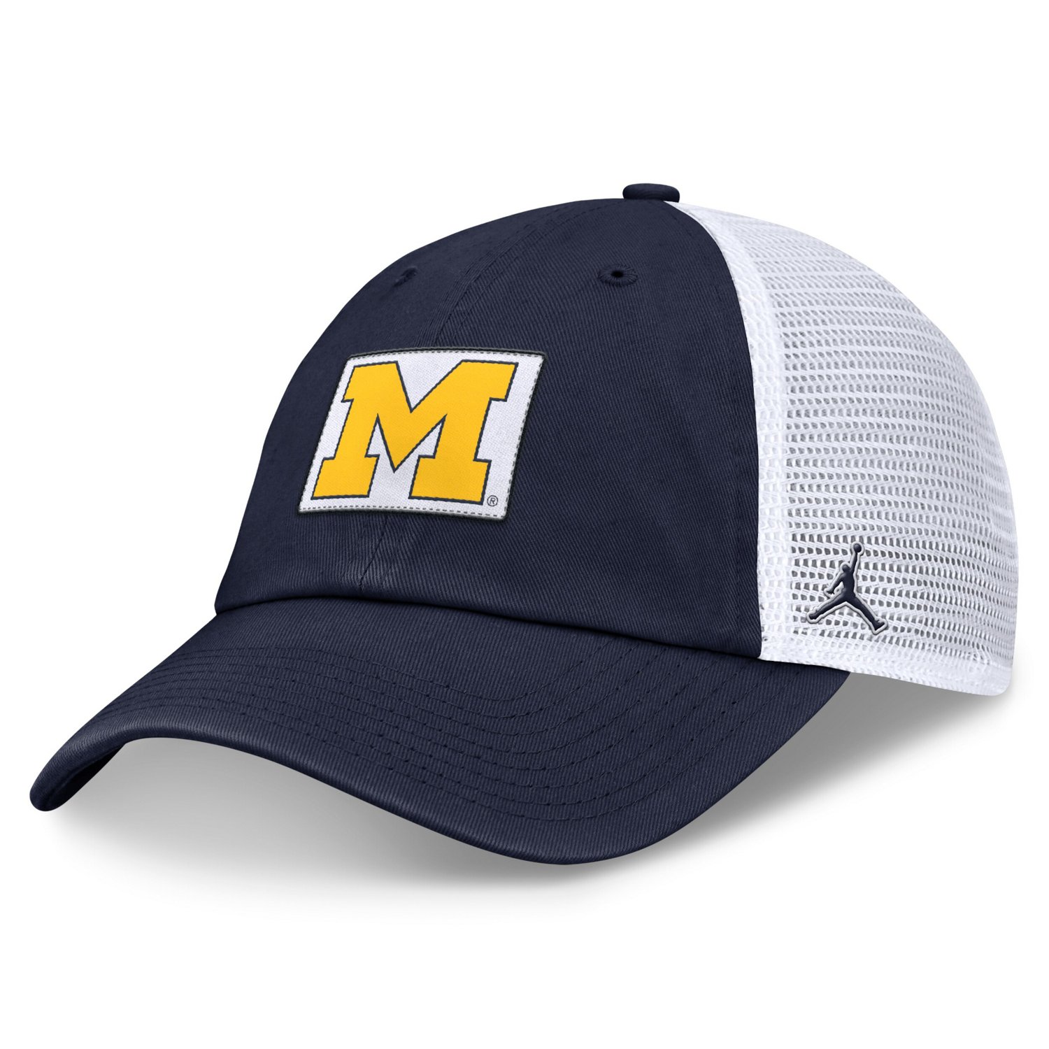 Jordan Brand White Michigan Wolverines Primetime Club Trucker Adjustable Hat