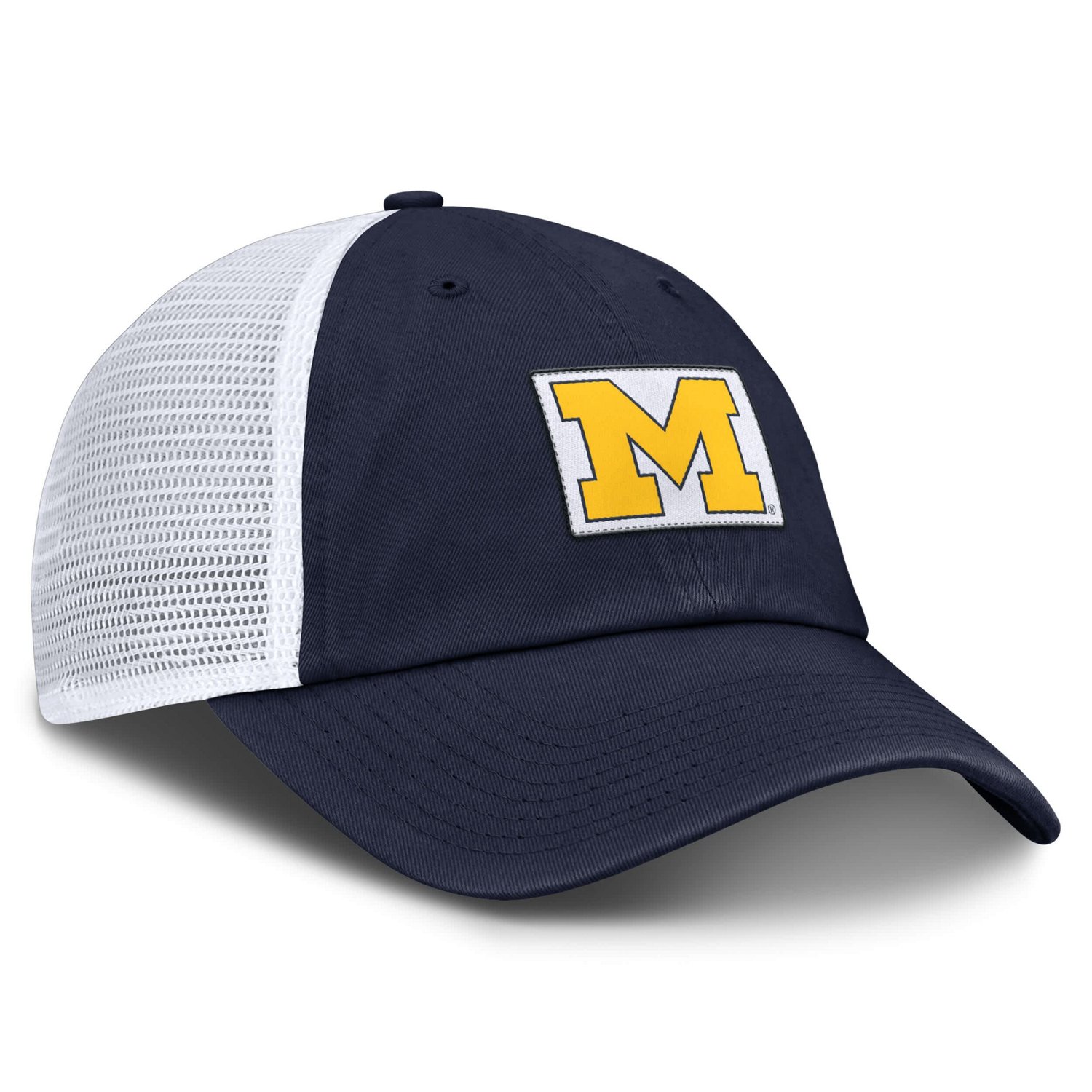 Jordan Brand White Michigan Wolverines Primetime Club Trucker Adjustable Hat - view number 3