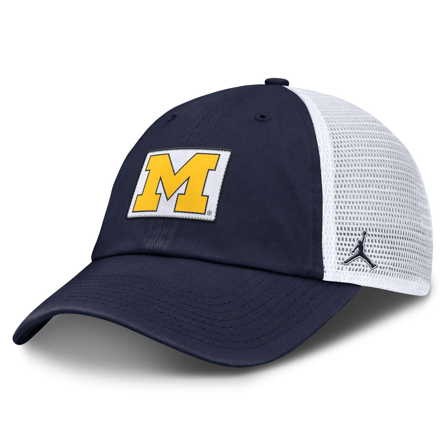 Jordan Brand White Michigan Wolverines Primetime Club Trucker Adjustable Hat