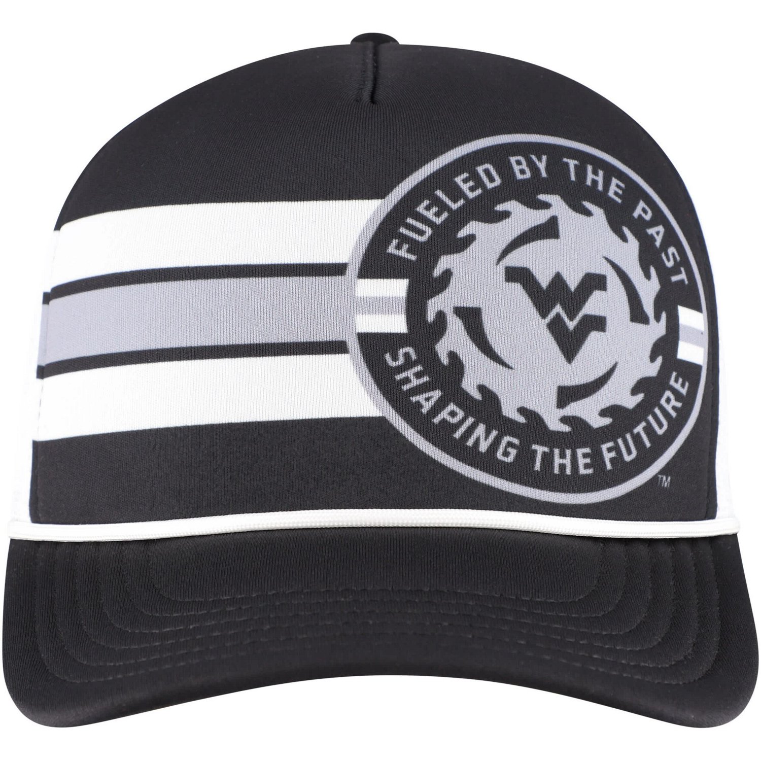 Legacy Athletic West Virginia Mountaineers Built on Bravery Running Circle Trucker Adjustable Hat