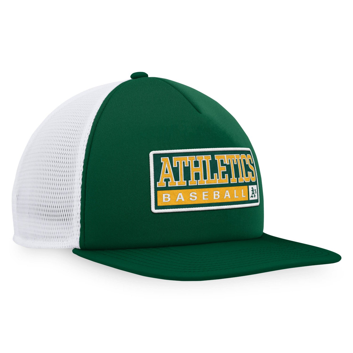 Majestic White Athletics Foam Trucker Snapback Hat - view number 3