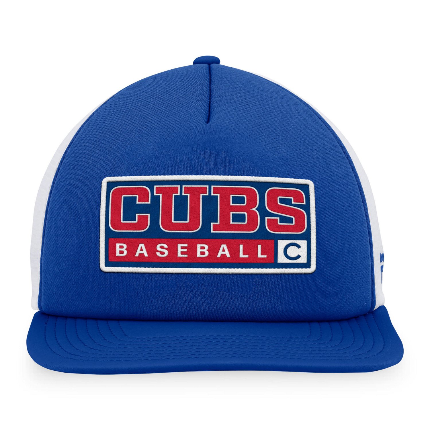 Majestic White Chicago Cubs Foam Trucker Snapback Hat - view number 2