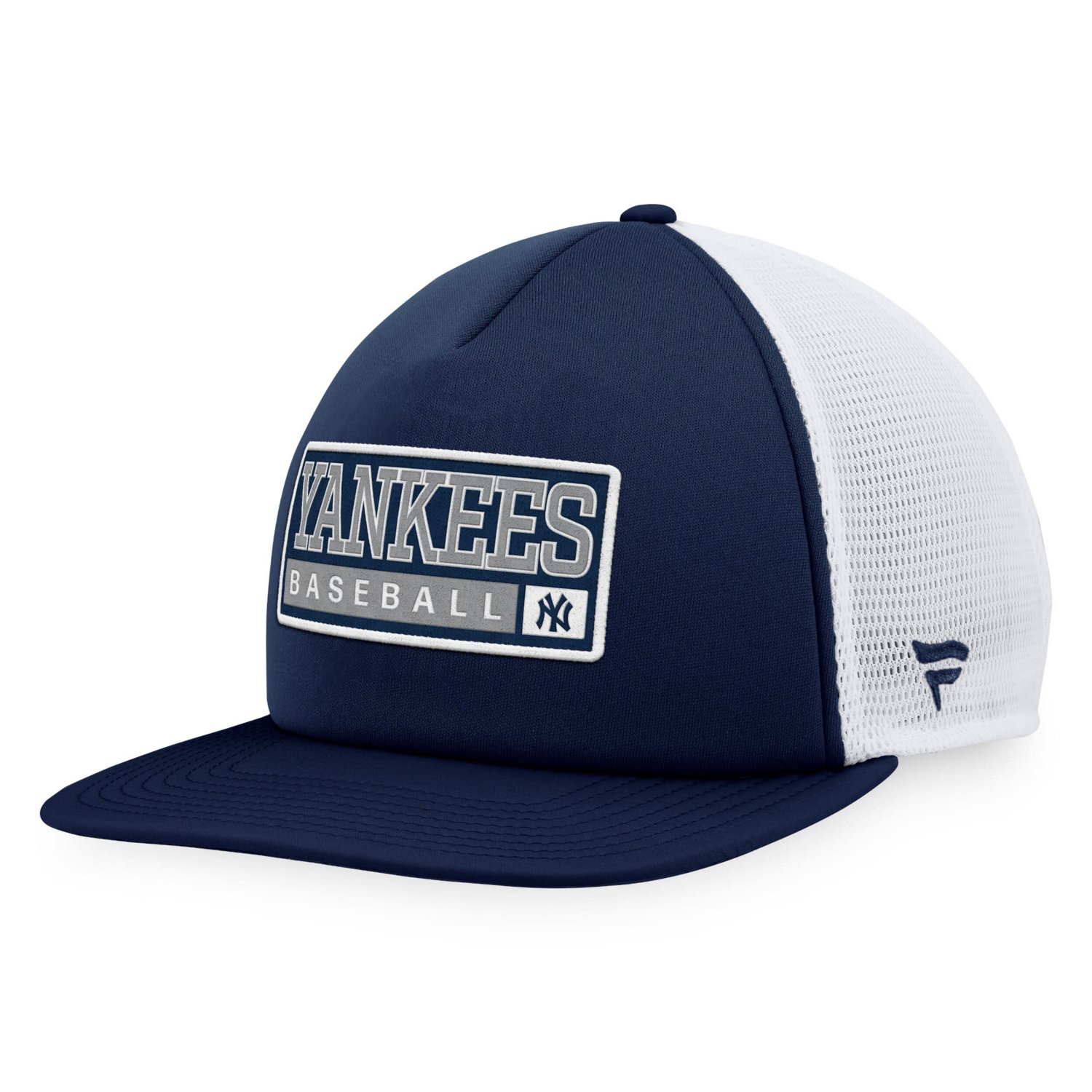 Majestic White New York Yankees Foam Trucker Snapback Hat