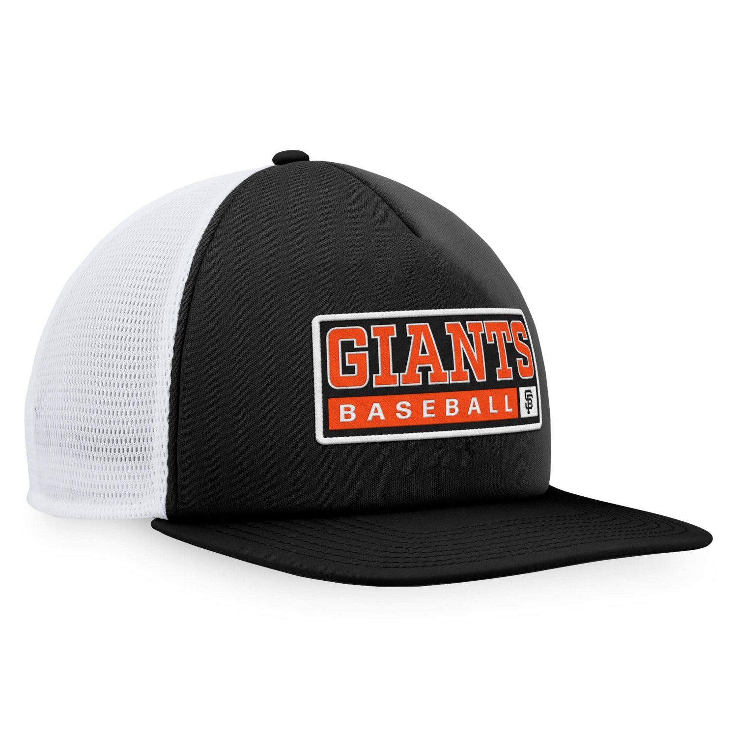Majestic White San Francisco Giants Foam Trucker Snapback Hat
