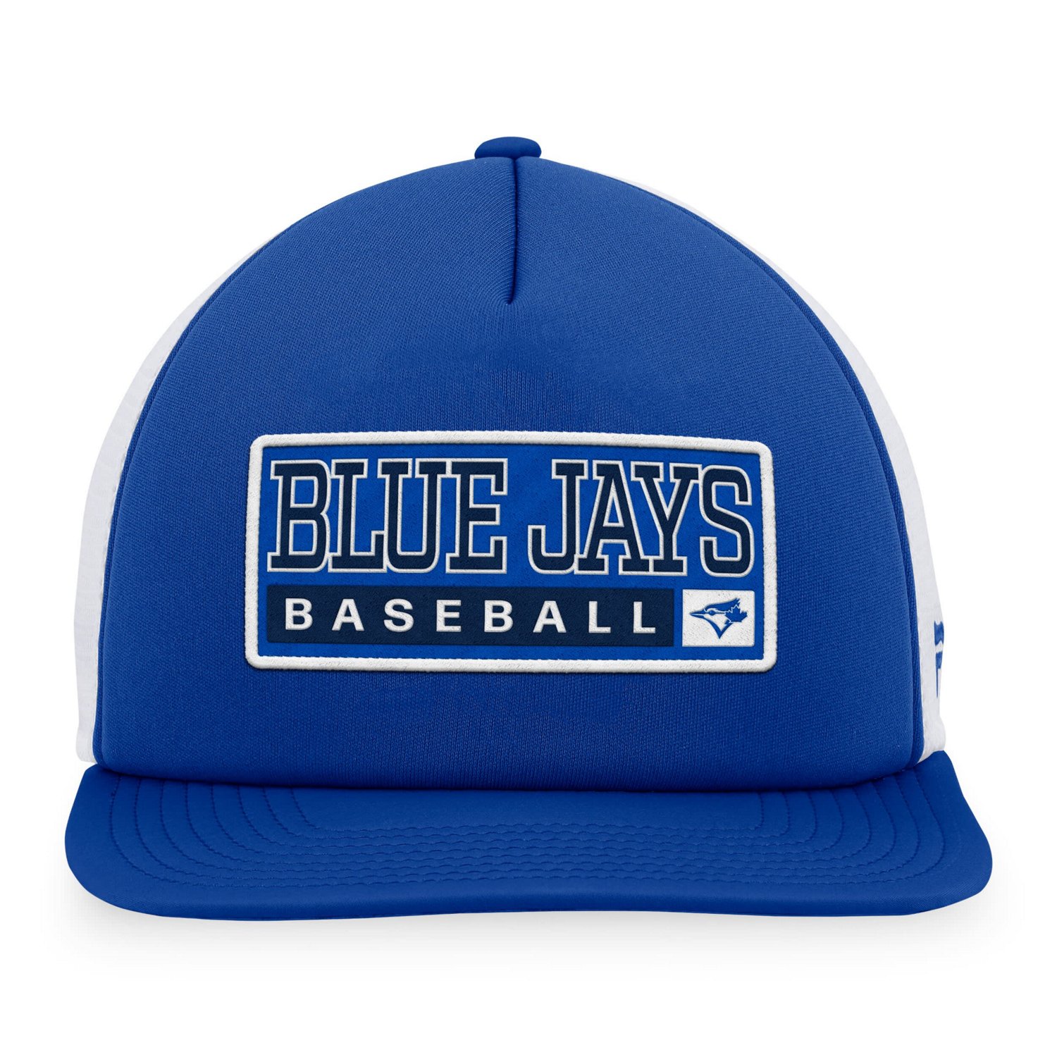 Majestic White Toronto Blue Jays Foam Trucker Snapback Hat - view number 2