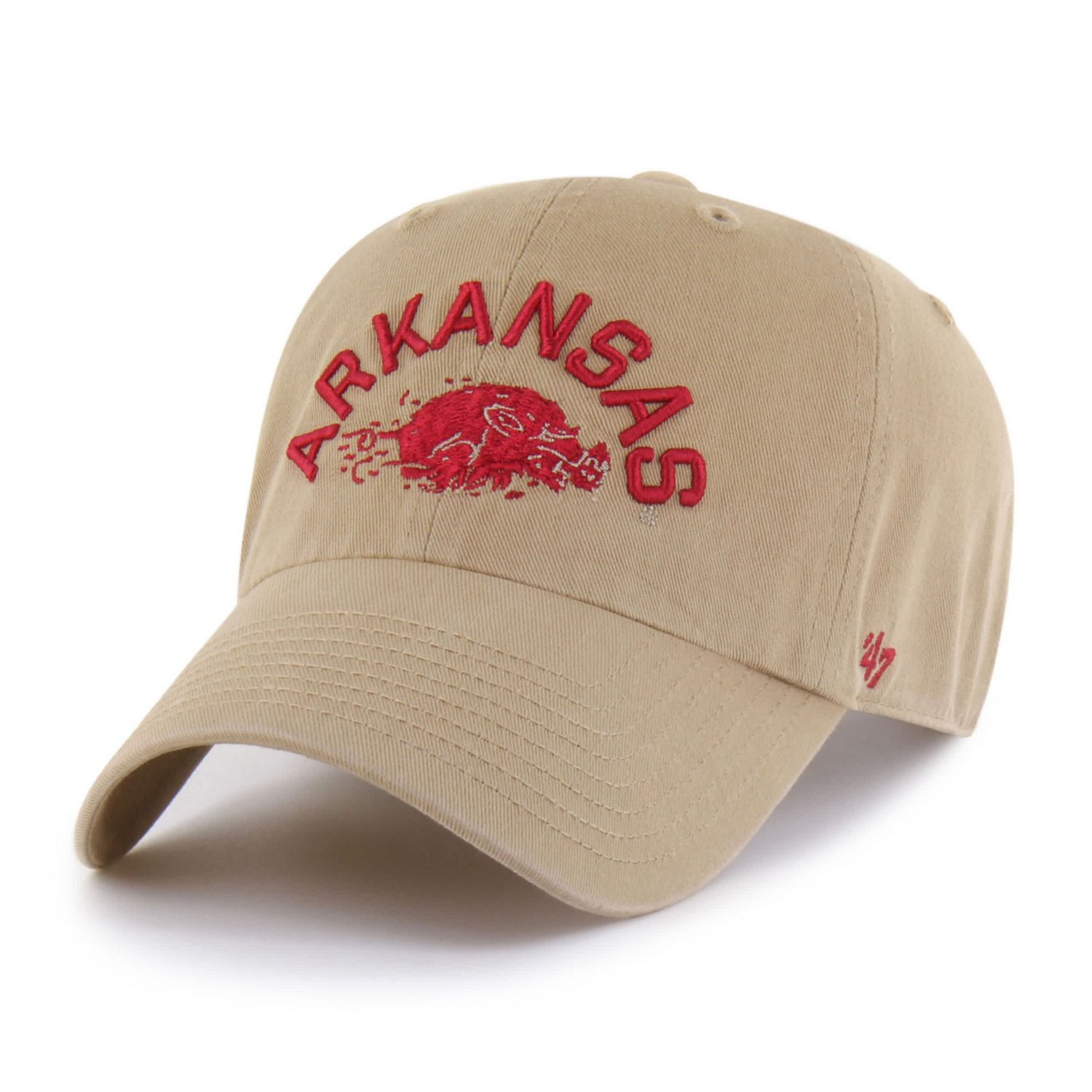 Men's '47 Arkansas Razorbacks Vault Clean Up Adjustable Hat