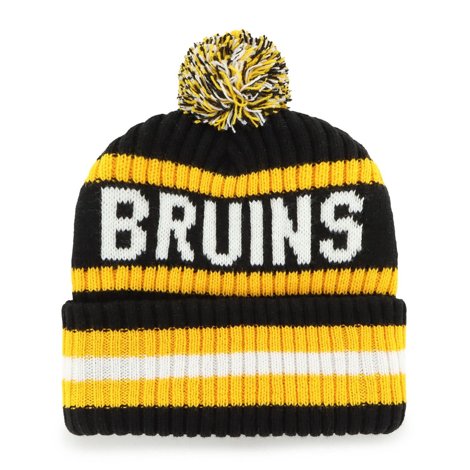 Men's '47 Boston Bruins Bering Cuffed Knit Hat with Pom - view number 2