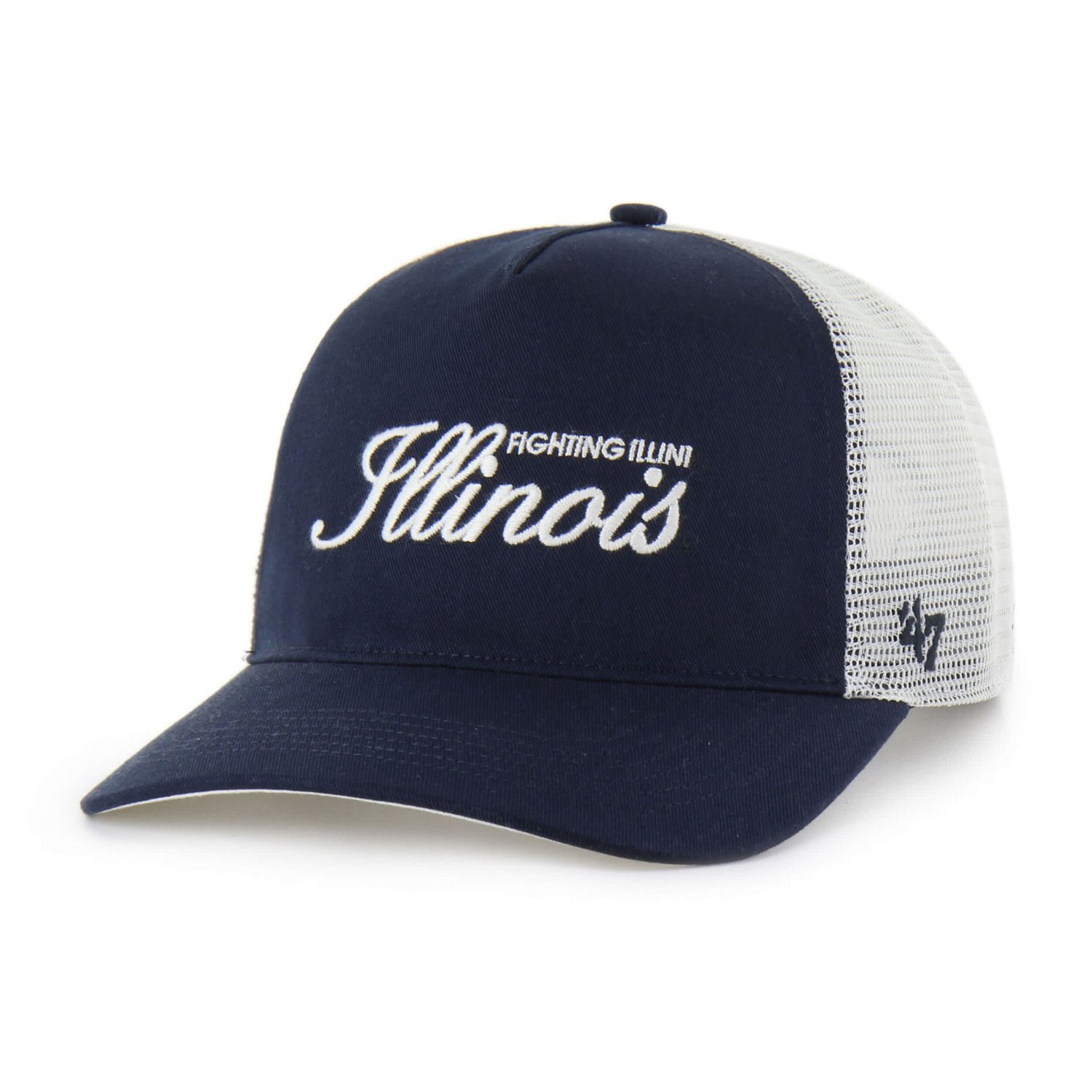 Men's '47 Illinois Fighting Illini Contemporary Basics Foundation Trucker Hitch Adjustable Hat - view number 2