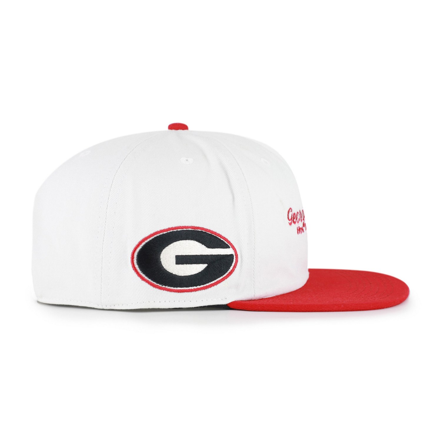 Men's '47 Red Georgia Bulldogs Script Stack Relaxed Captain Adjustable Hat