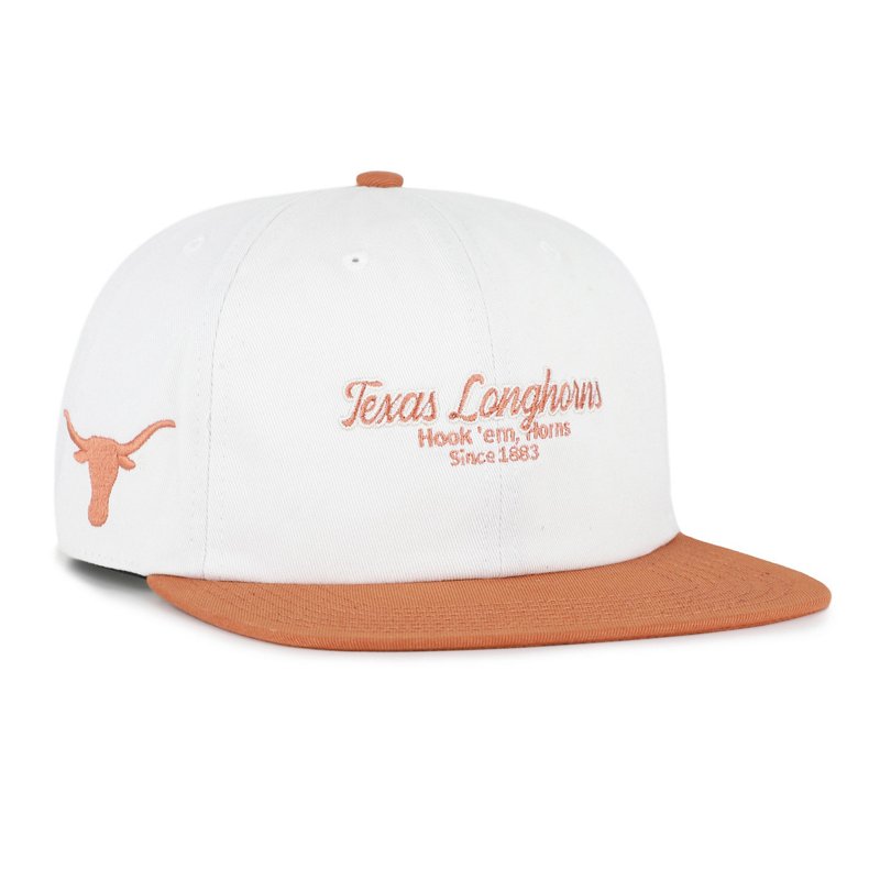Men's '47 Texas Orange Texas Longhorns Script Stack Relaxed Captain Adjustable Hat